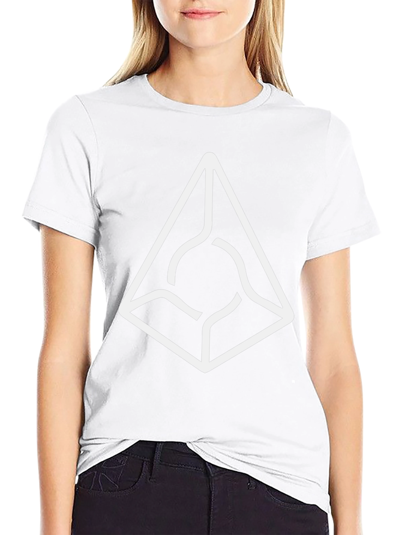 Abstract Graphic Black Tee
