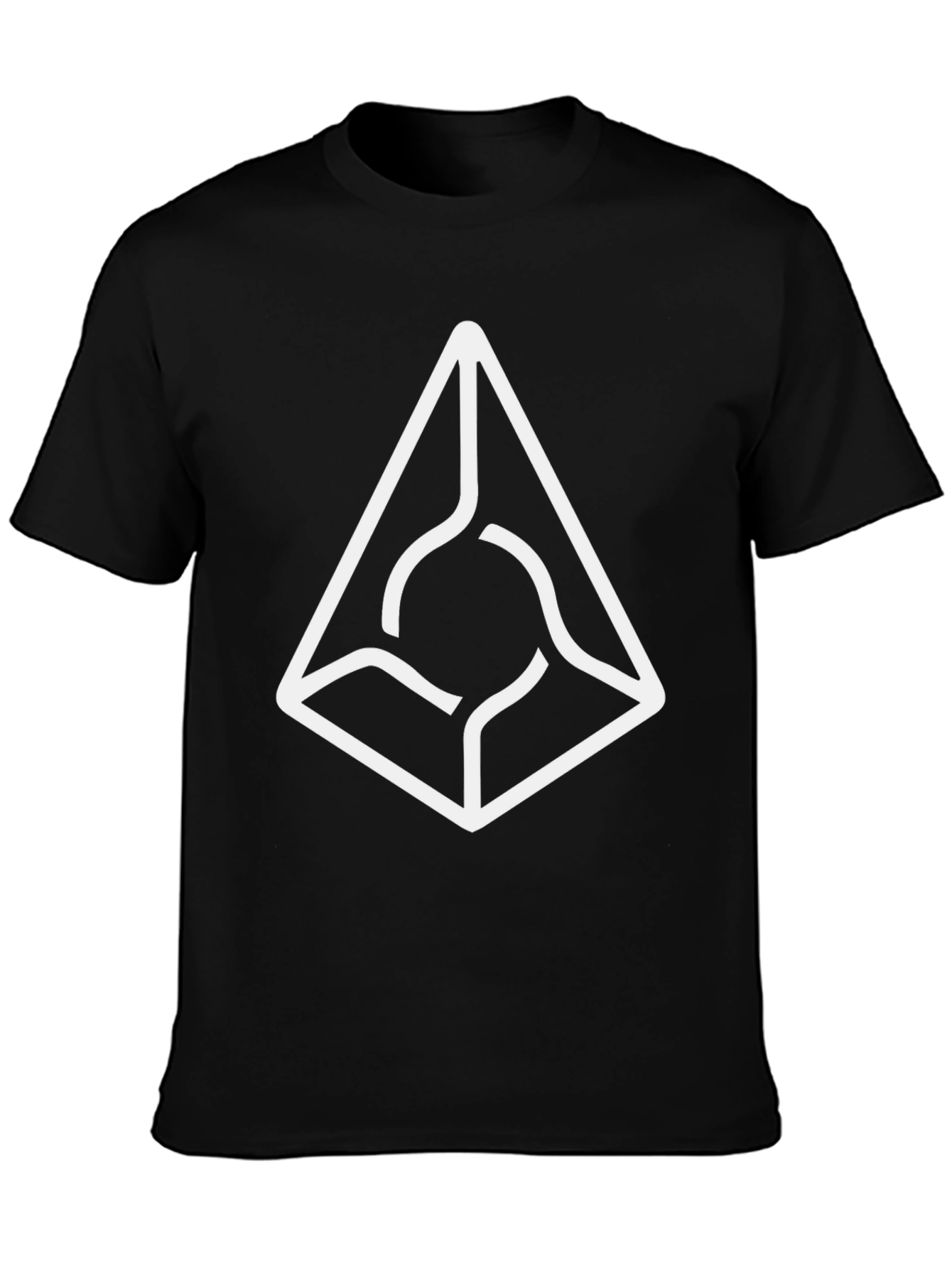 Abstract Graphic Black Tee