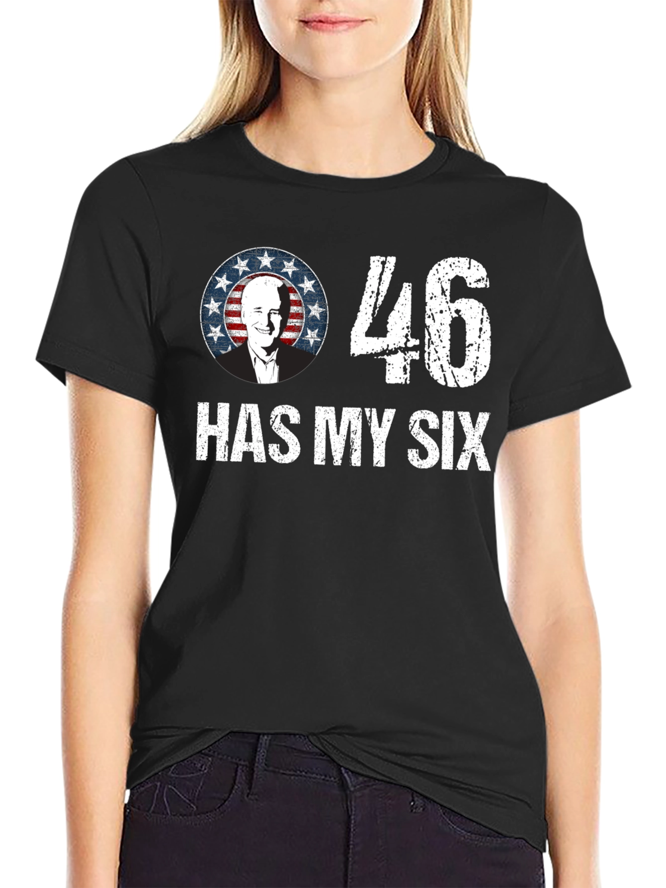 46 Has My Six Political Graphic T-Shirt