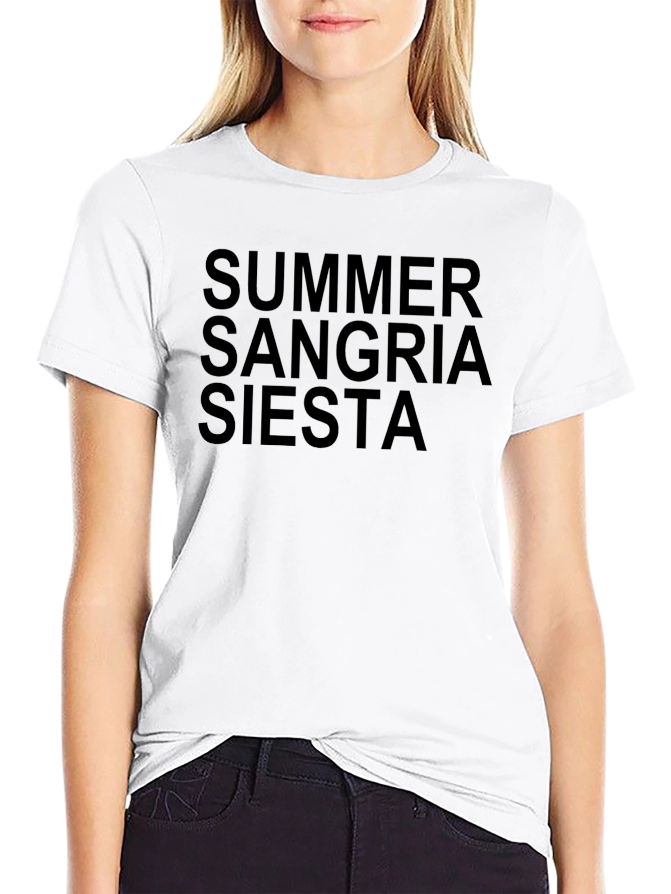 Summer Sangria Siesta Black T-Shirt
