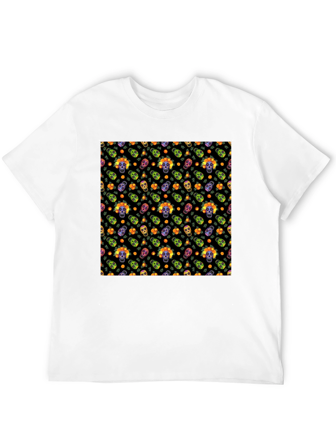 Sugar Skull T-Shirt - Day of the Dead Design