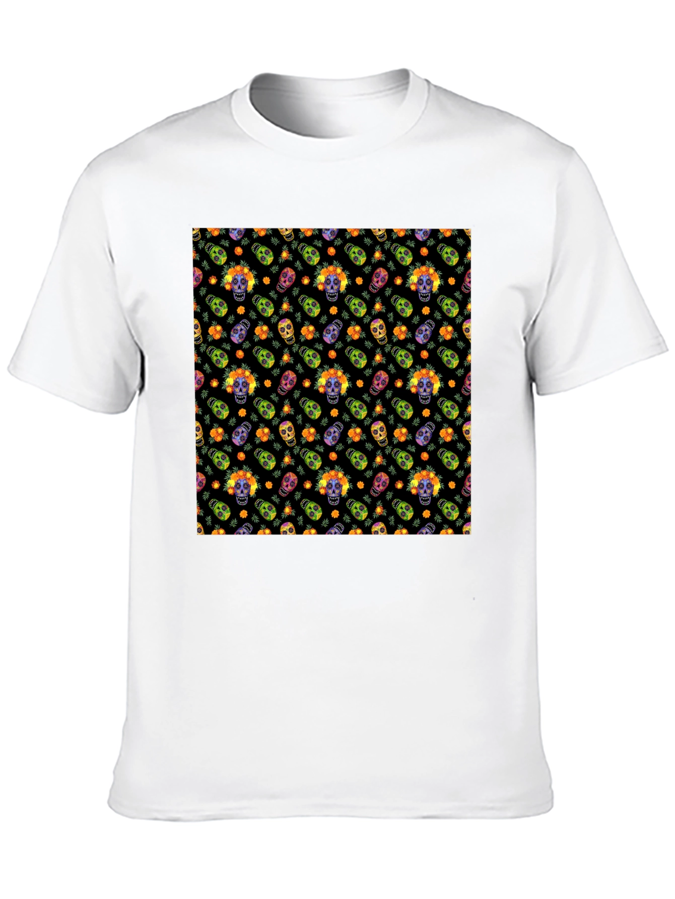 Sugar Skull T-Shirt - Day of the Dead Design