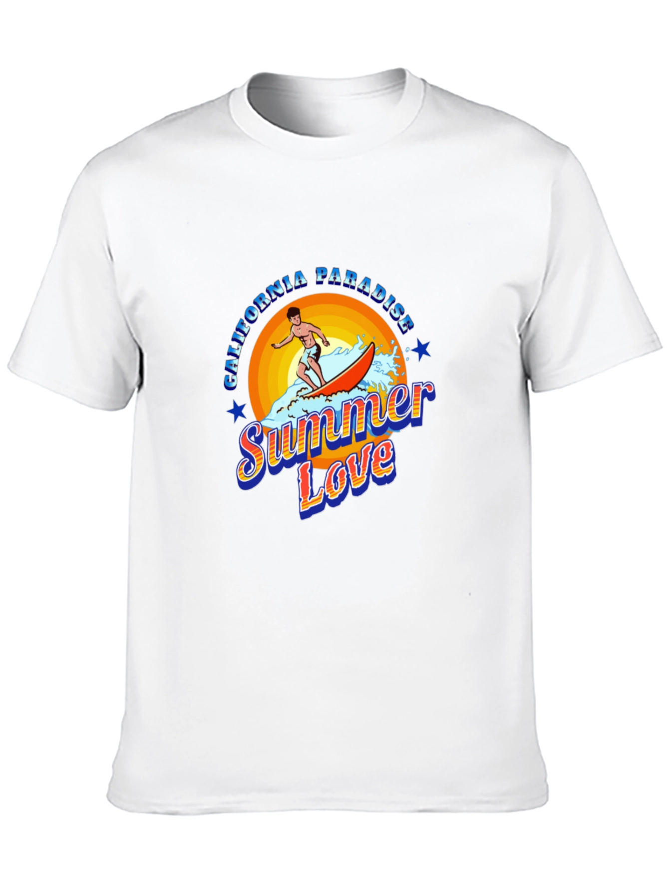Summer Love Surfer Graphic T-Shirt