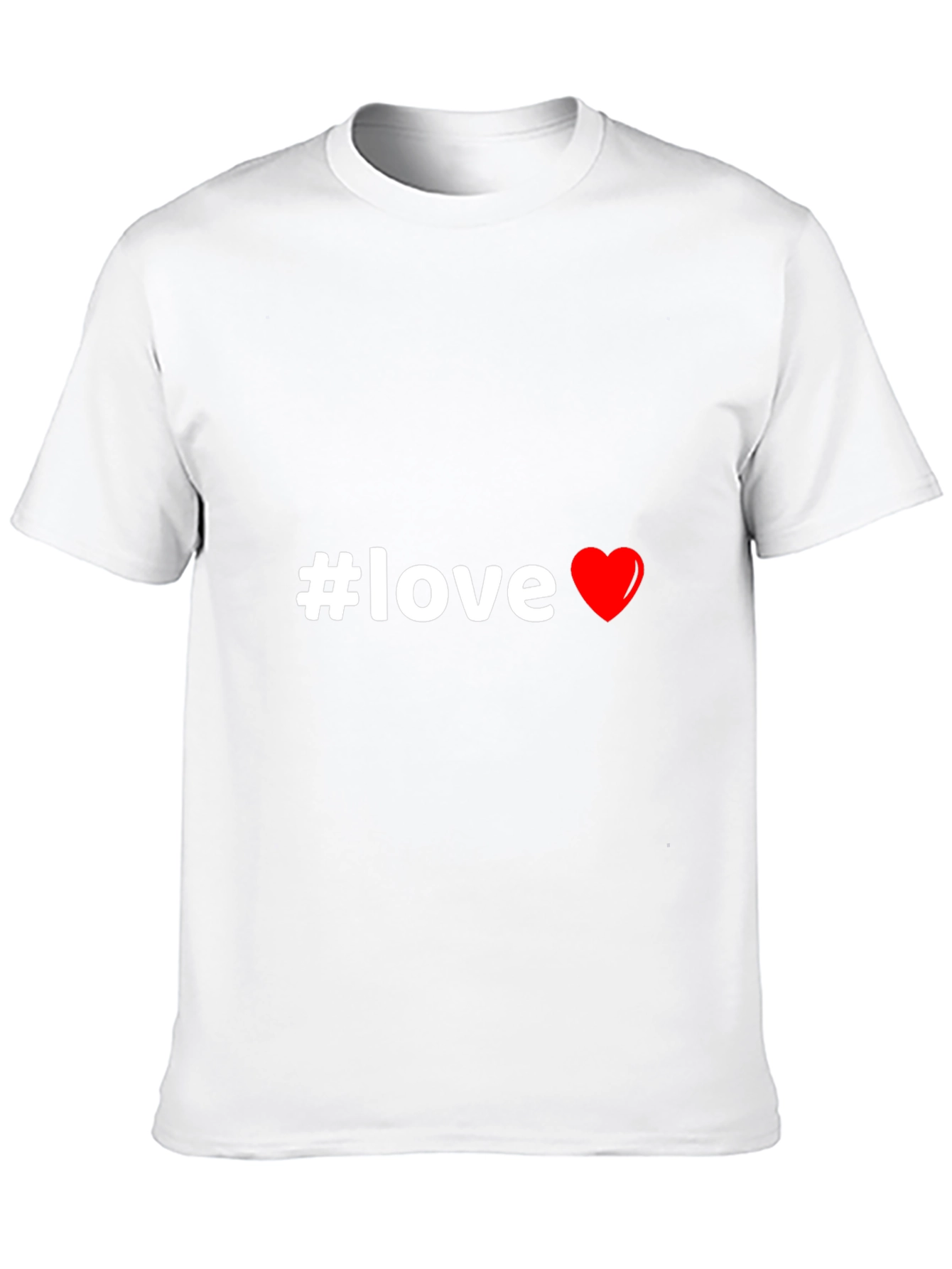 #Love Graphic Tee - Black Casual Shirt