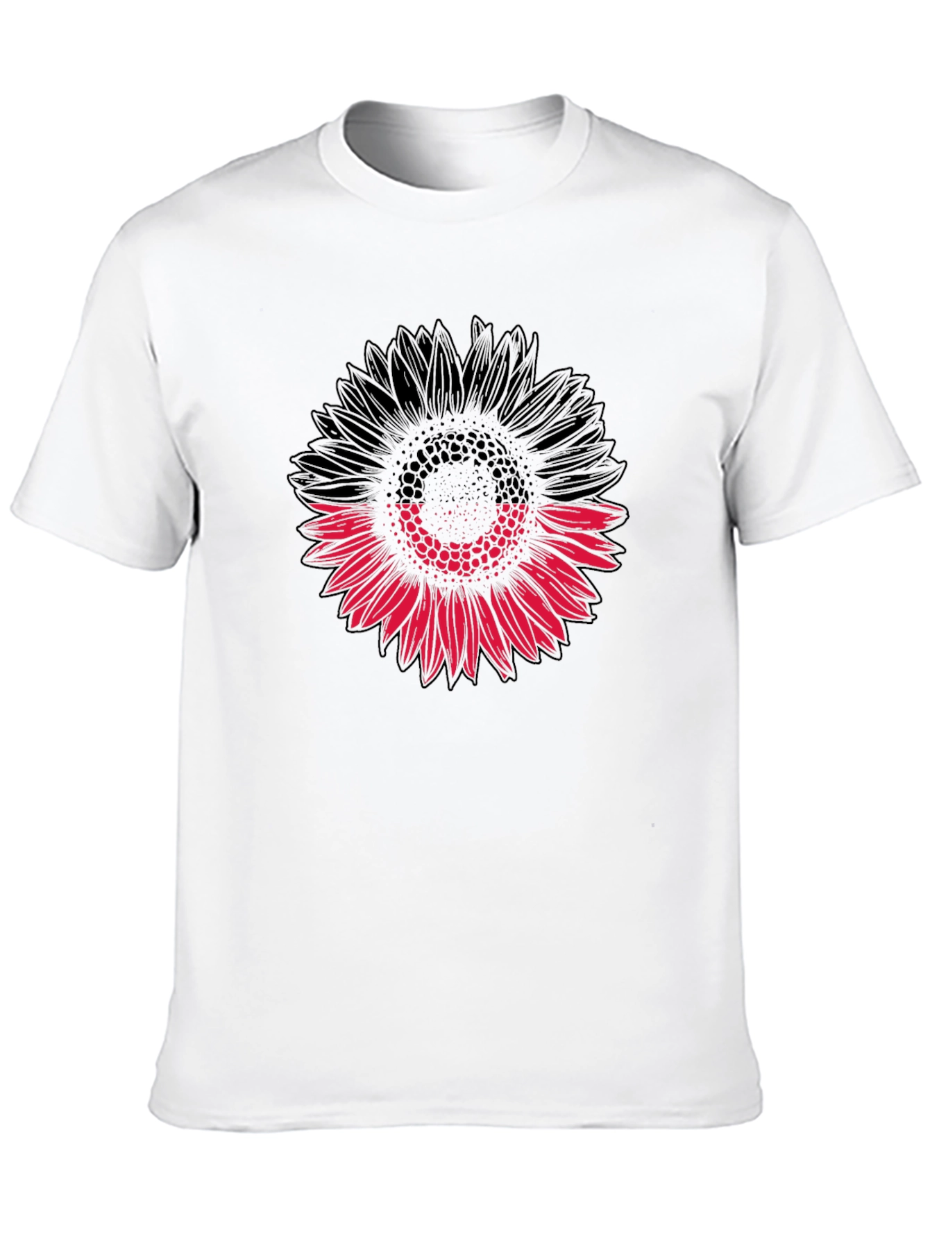 Sunflower Graphic Black T-Shirt - Modern Floral Tee