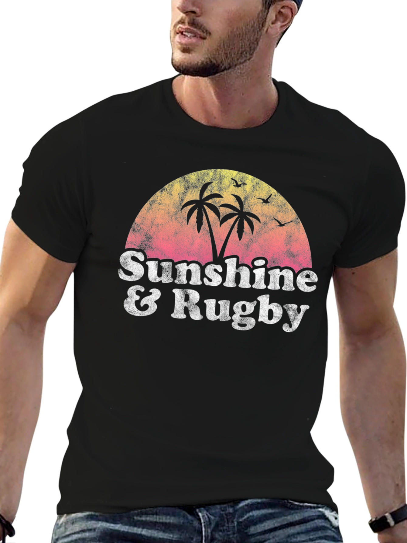 Sunshine & Rugby Graphic T-Shirt