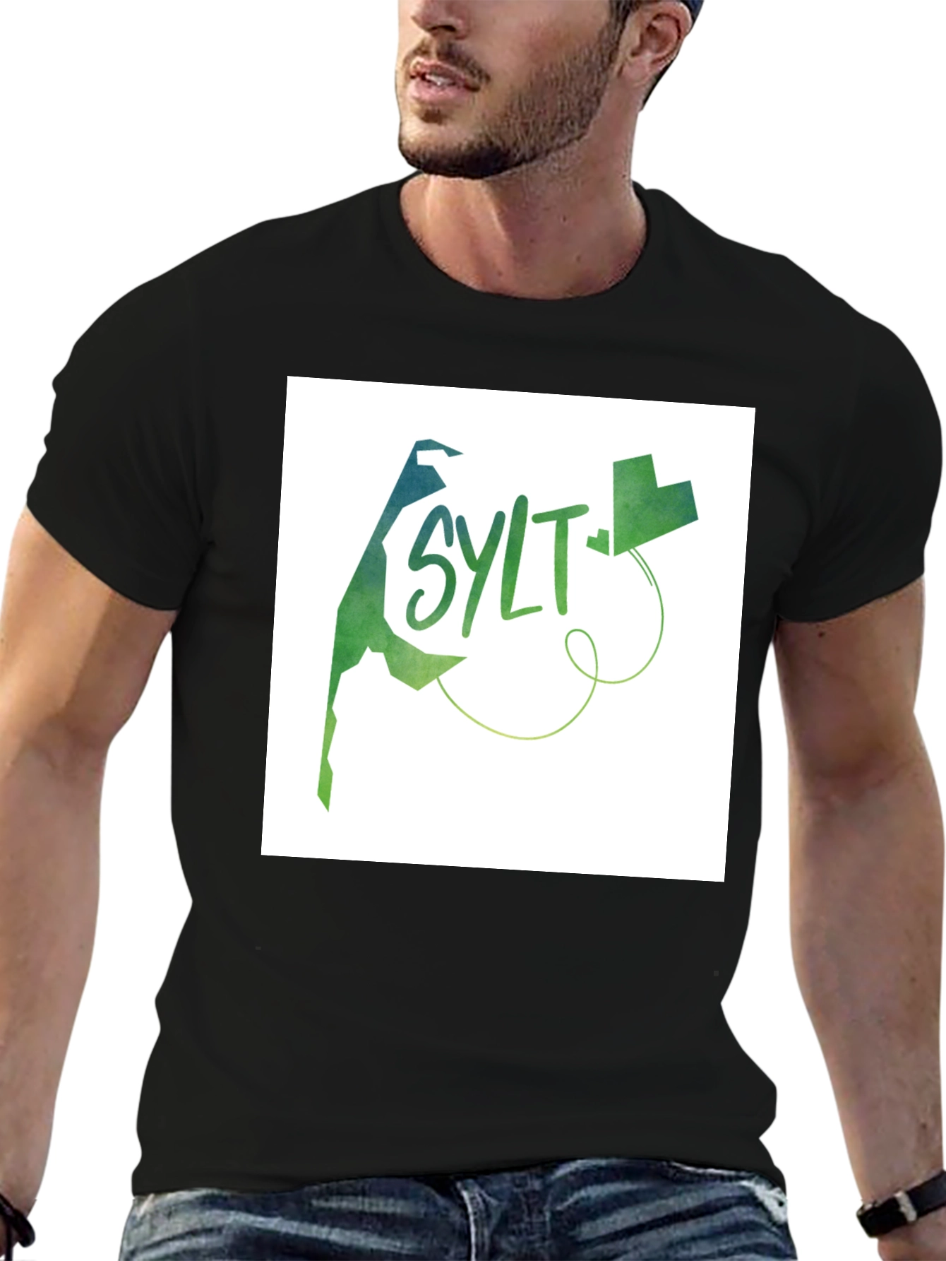 Sylt Island Black T-Shirt