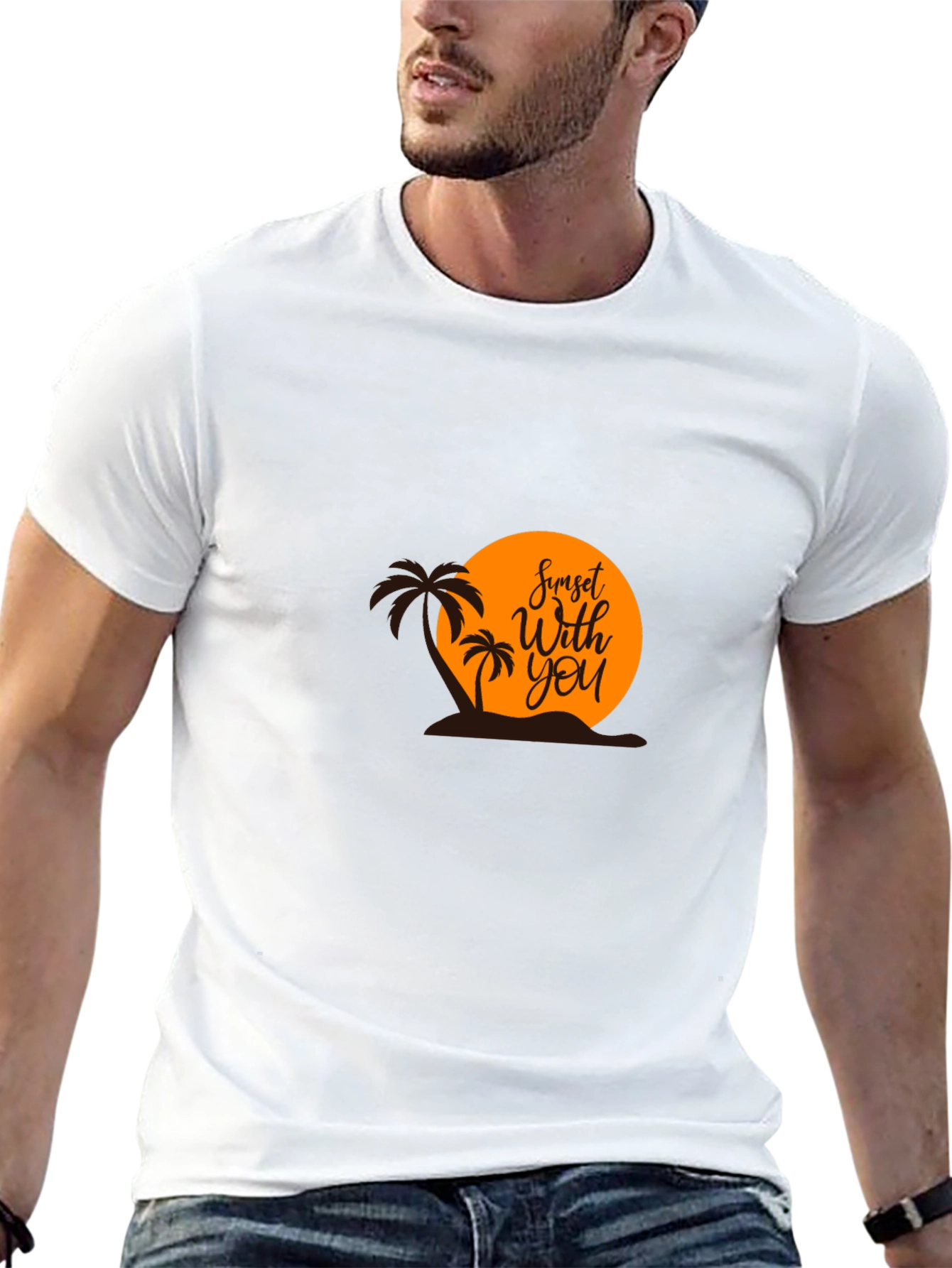 Sunset With You Graphic Tee - Black T-Shirt