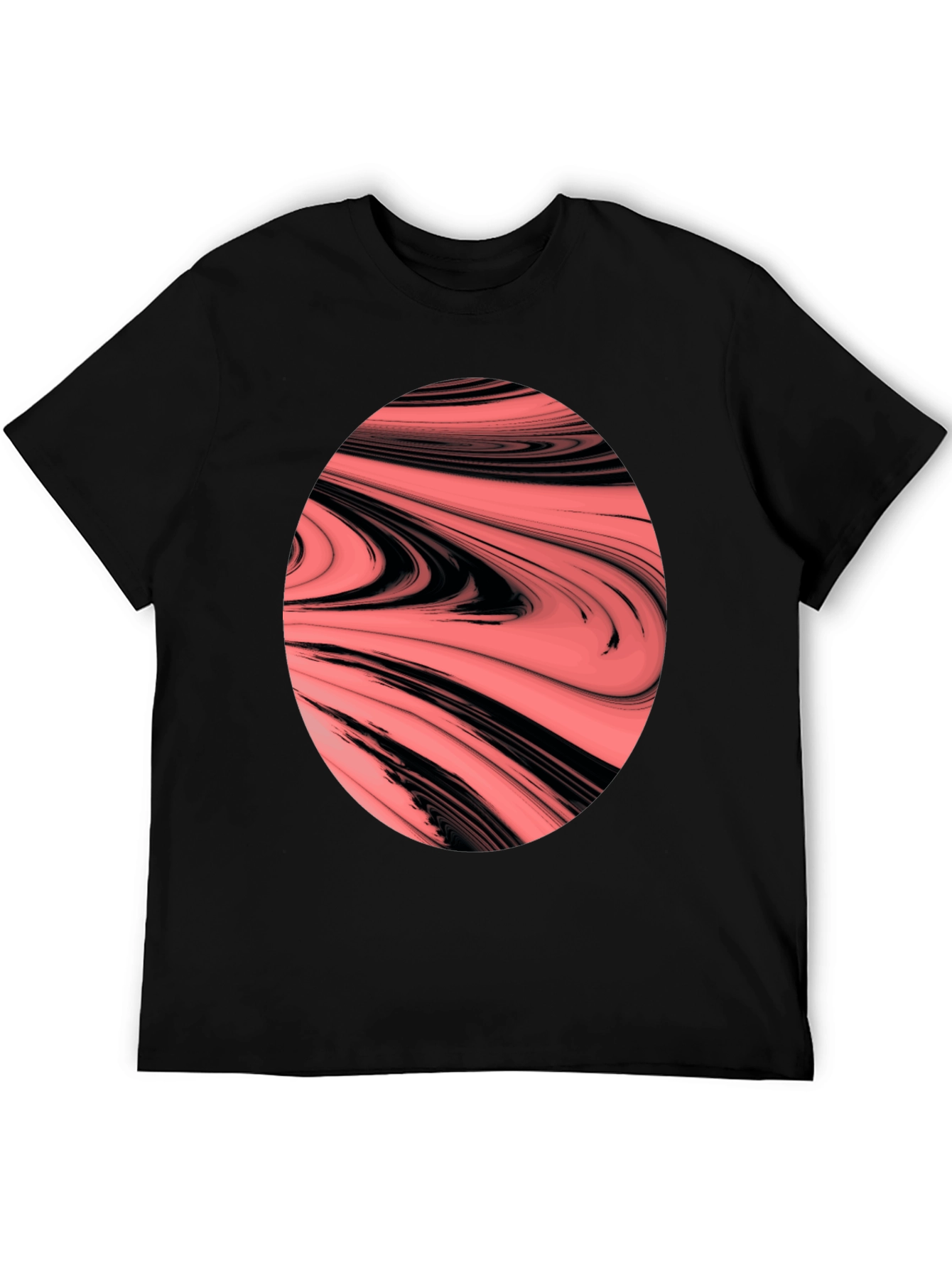 Abstract Swirl Graphic Tee - Bold & Unique Design