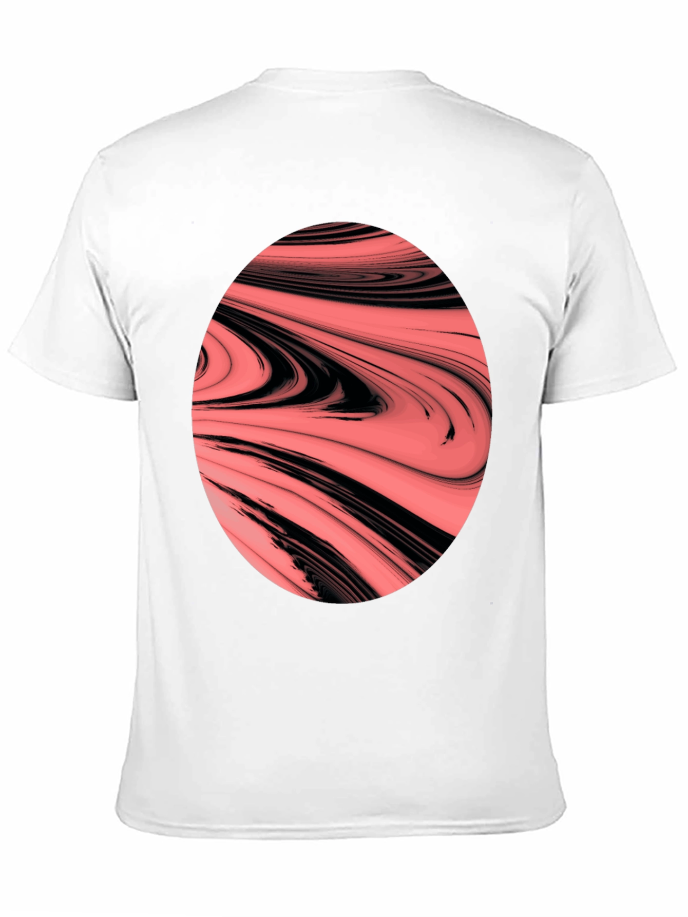 Abstract Swirl Graphic Tee - Bold & Unique Design