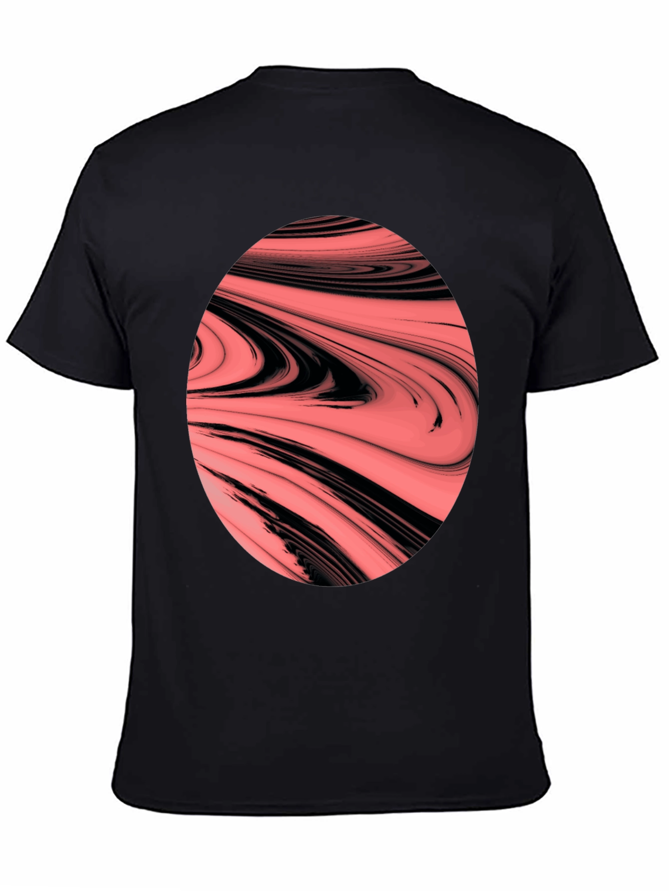 Abstract Swirl Graphic Tee - Bold & Unique Design