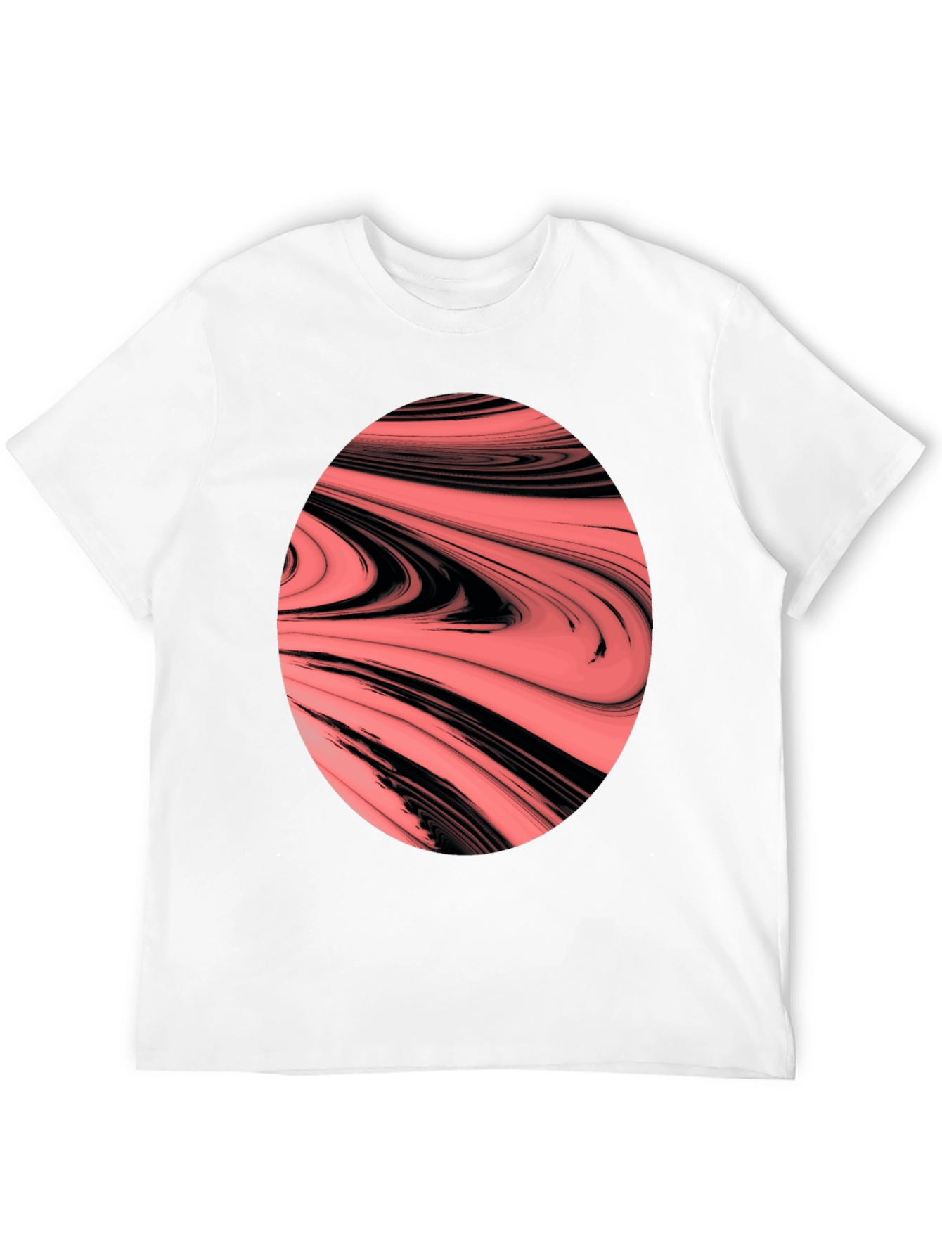 Abstract Swirl Graphic Tee - Bold & Unique Design