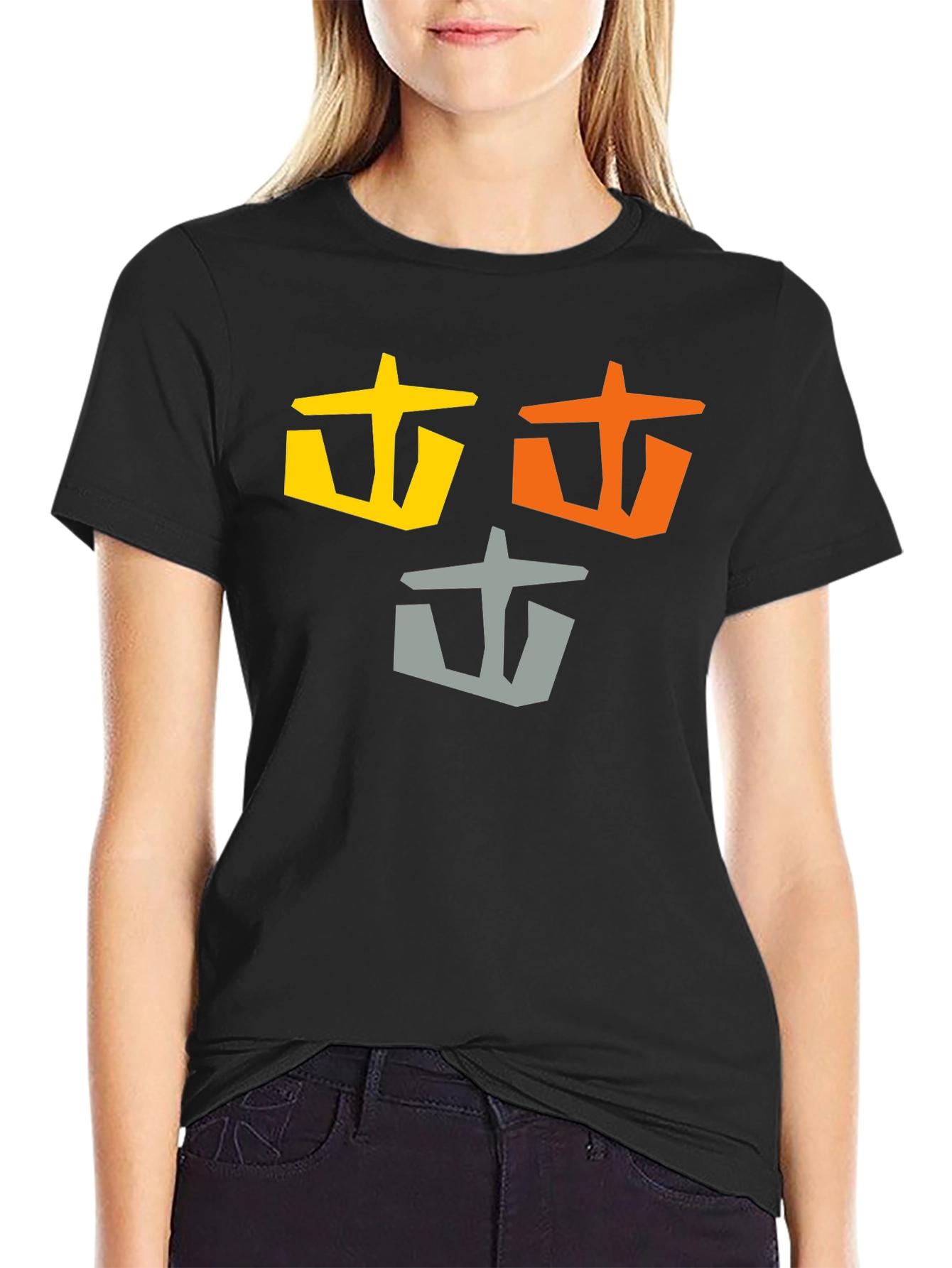 Abstract Symbol Graphic T-Shirt - Casual Wear
