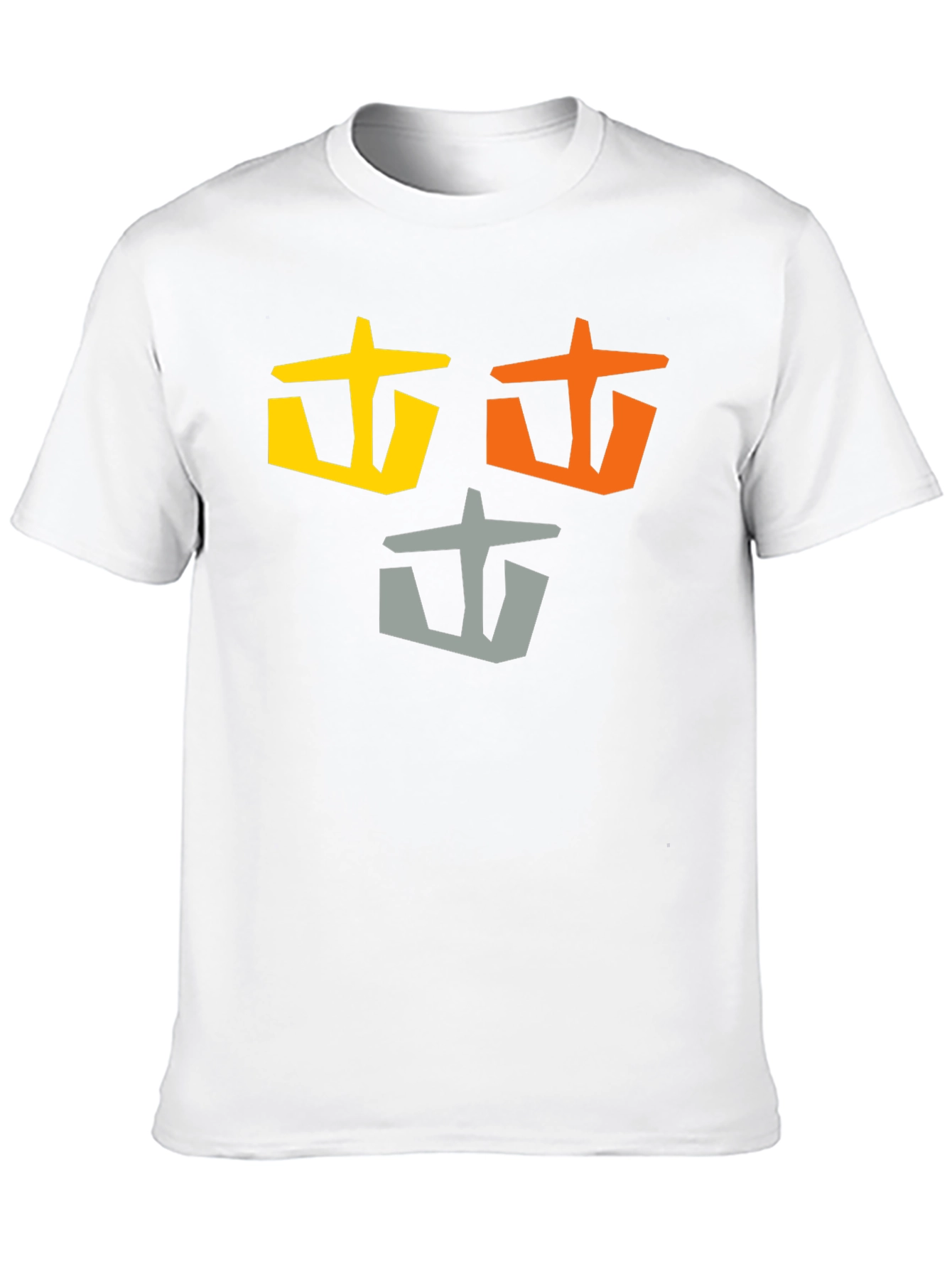Abstract Symbol Graphic T-Shirt - Casual Wear