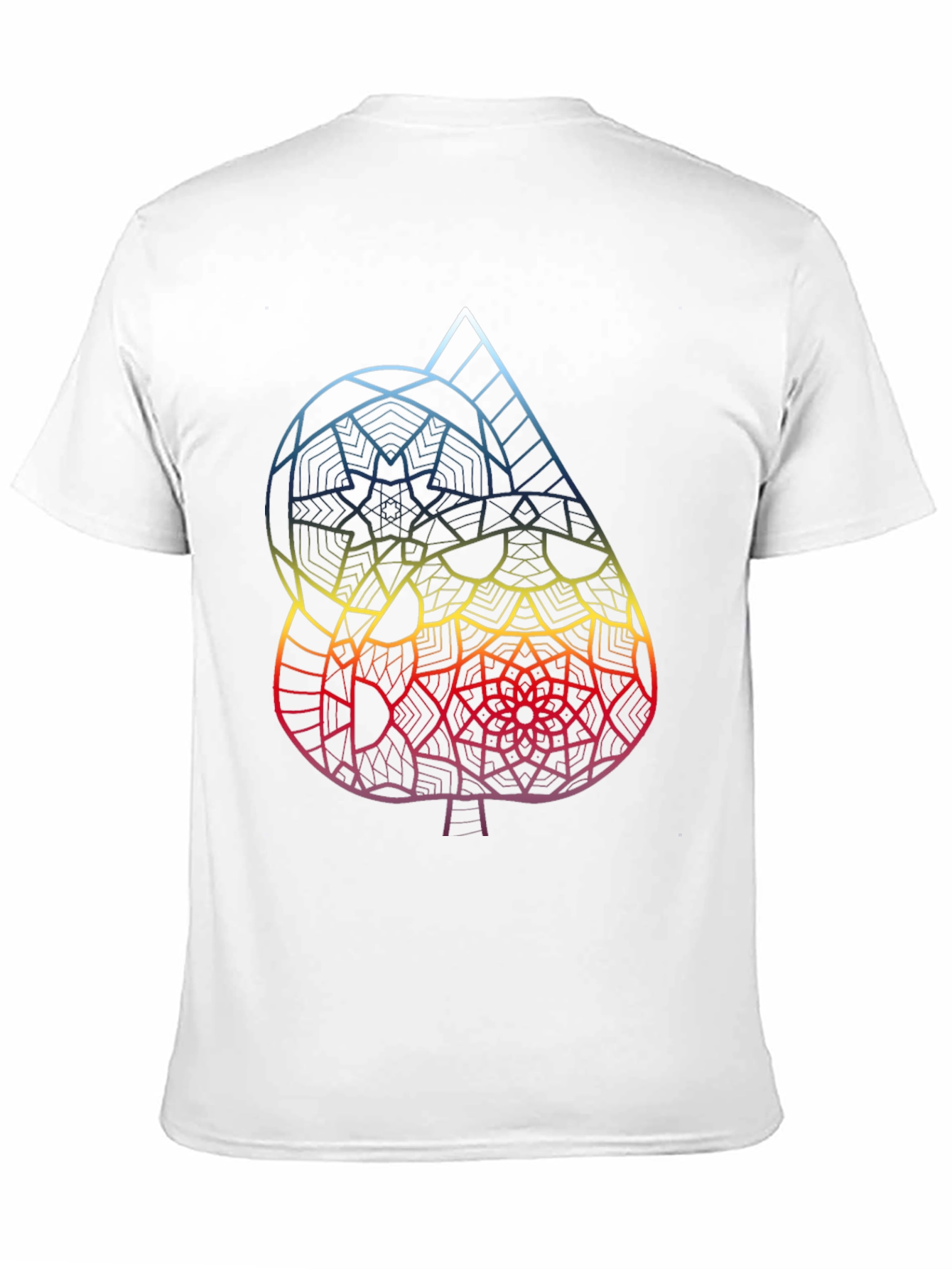 Abstract Spade Graphic Tee - Mens Black T-Shirt