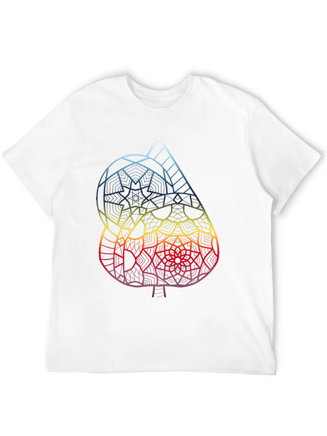 Abstract Spade Graphic Tee - Mens Black T-Shirt
