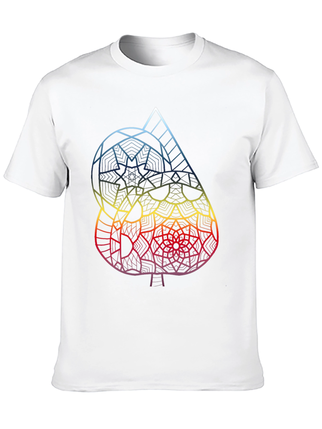 Abstract Spade Graphic Tee - Mens Black T-Shirt