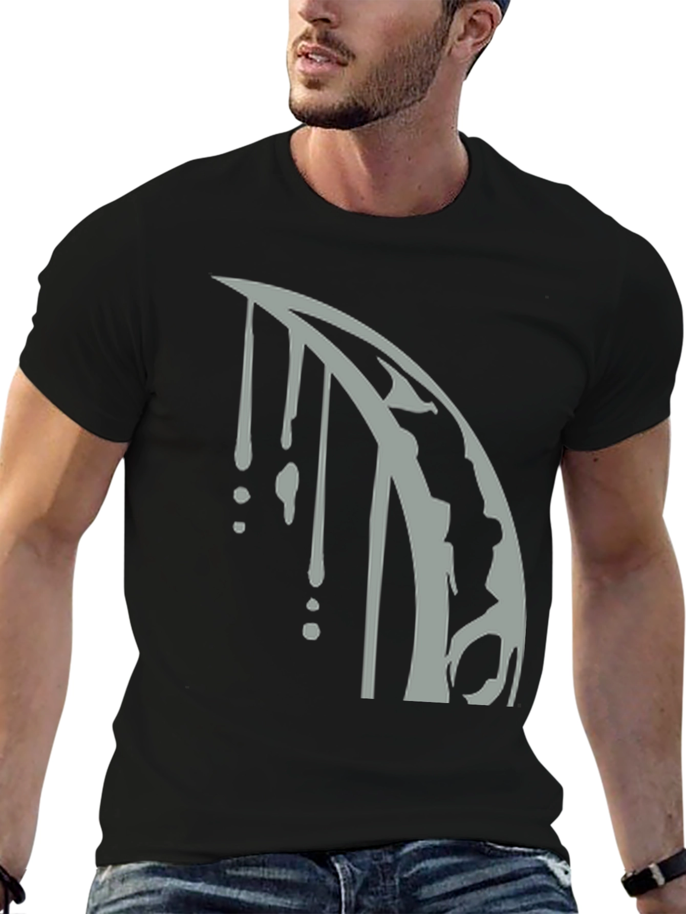 Abstract Drip Graphic Tee - Modern Streetwear