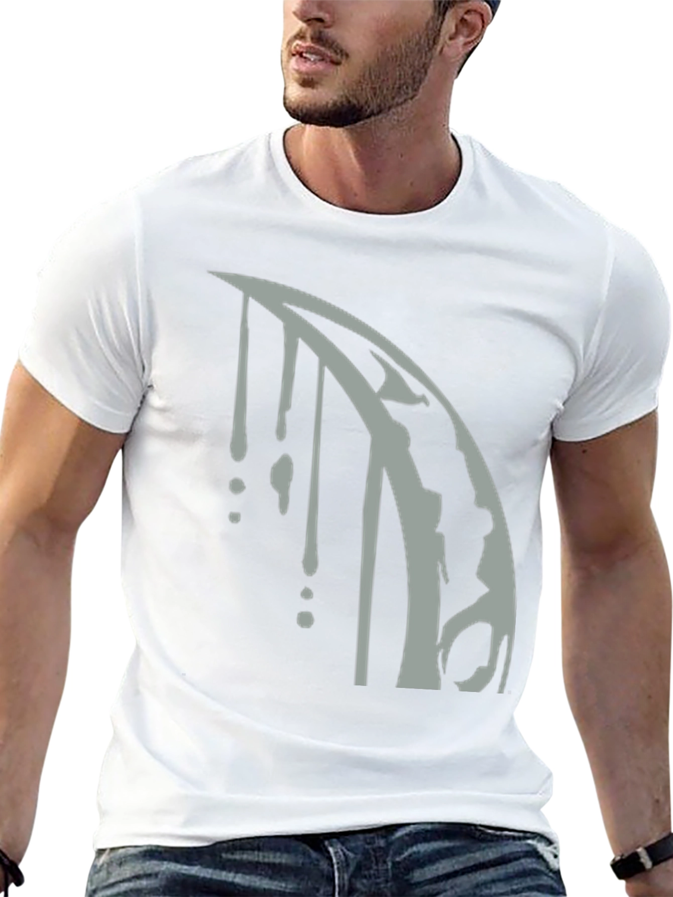 Abstract Drip Graphic Tee - Modern Streetwear
