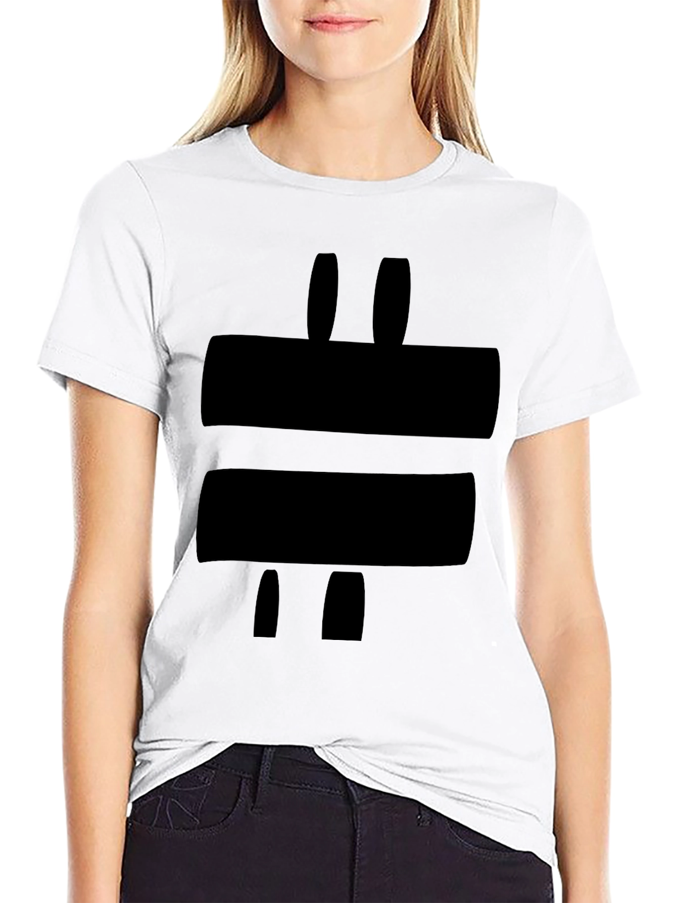Abstract Graphic Black Tee - Modern Style