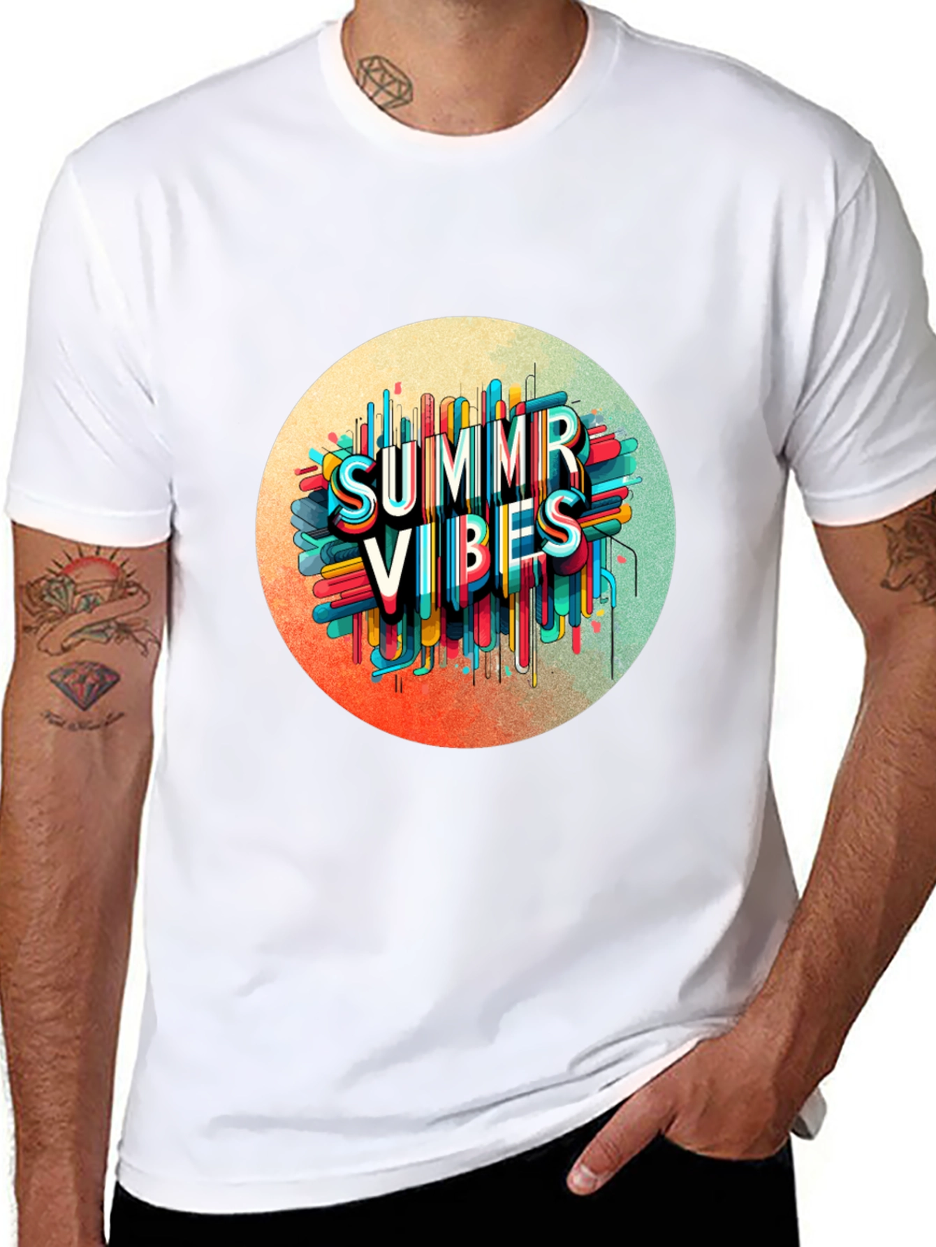 Summer Vibes Graphic Tee - Trendy Black T-Shirt