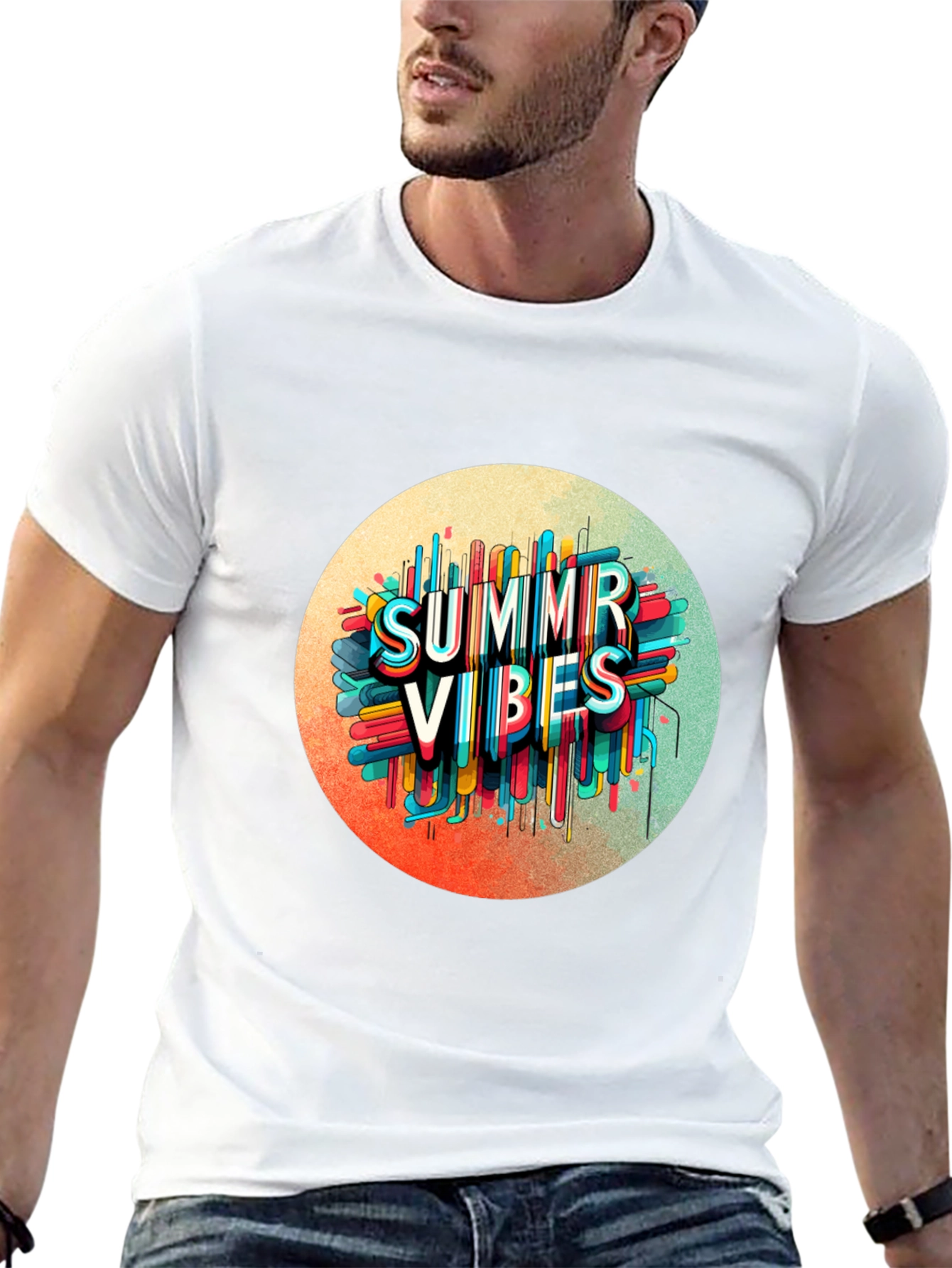 Summer Vibes Graphic Tee - Trendy Black T-Shirt