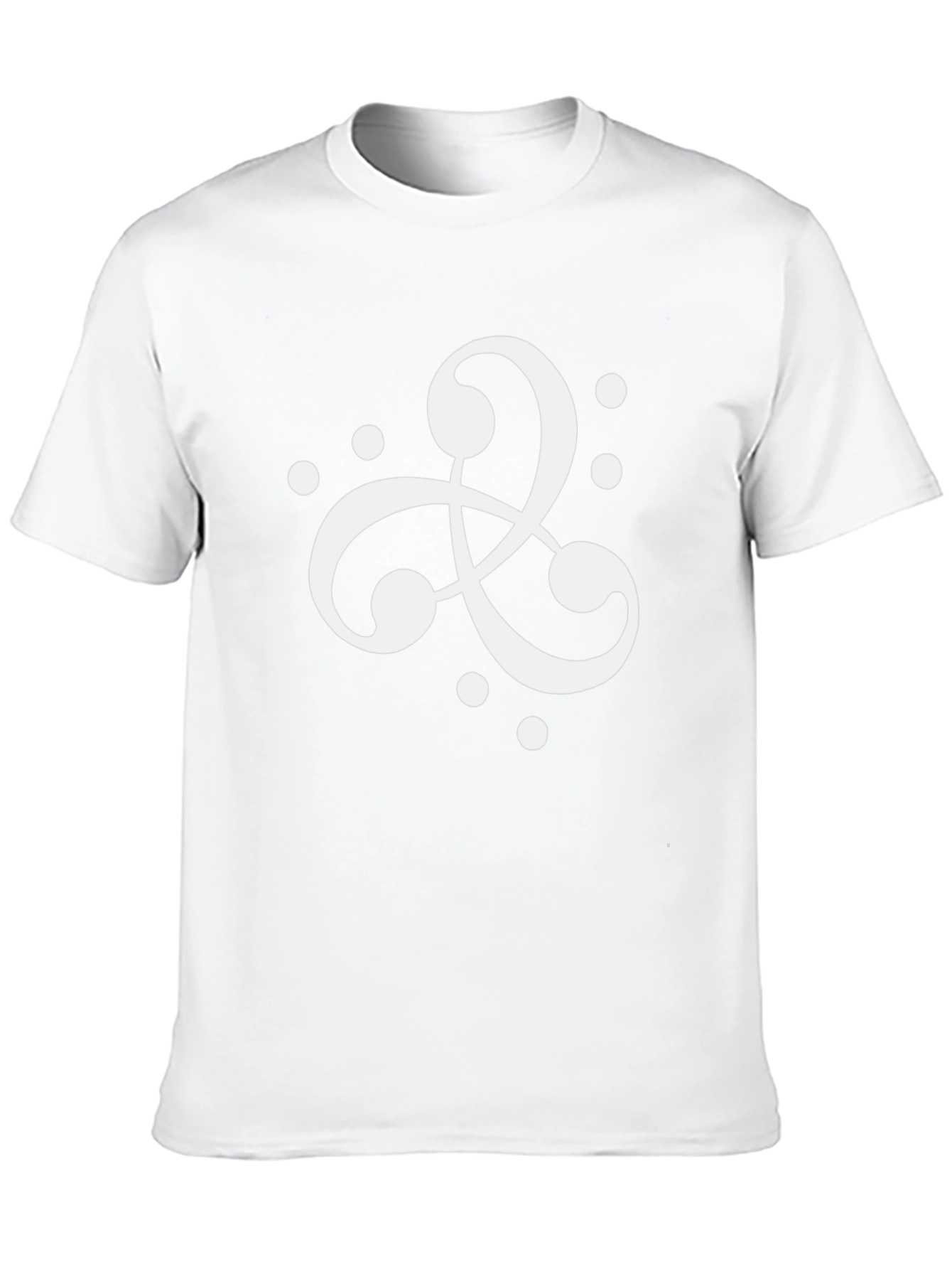 Abstract Swirl Graphic Tee - Modern Casual Top