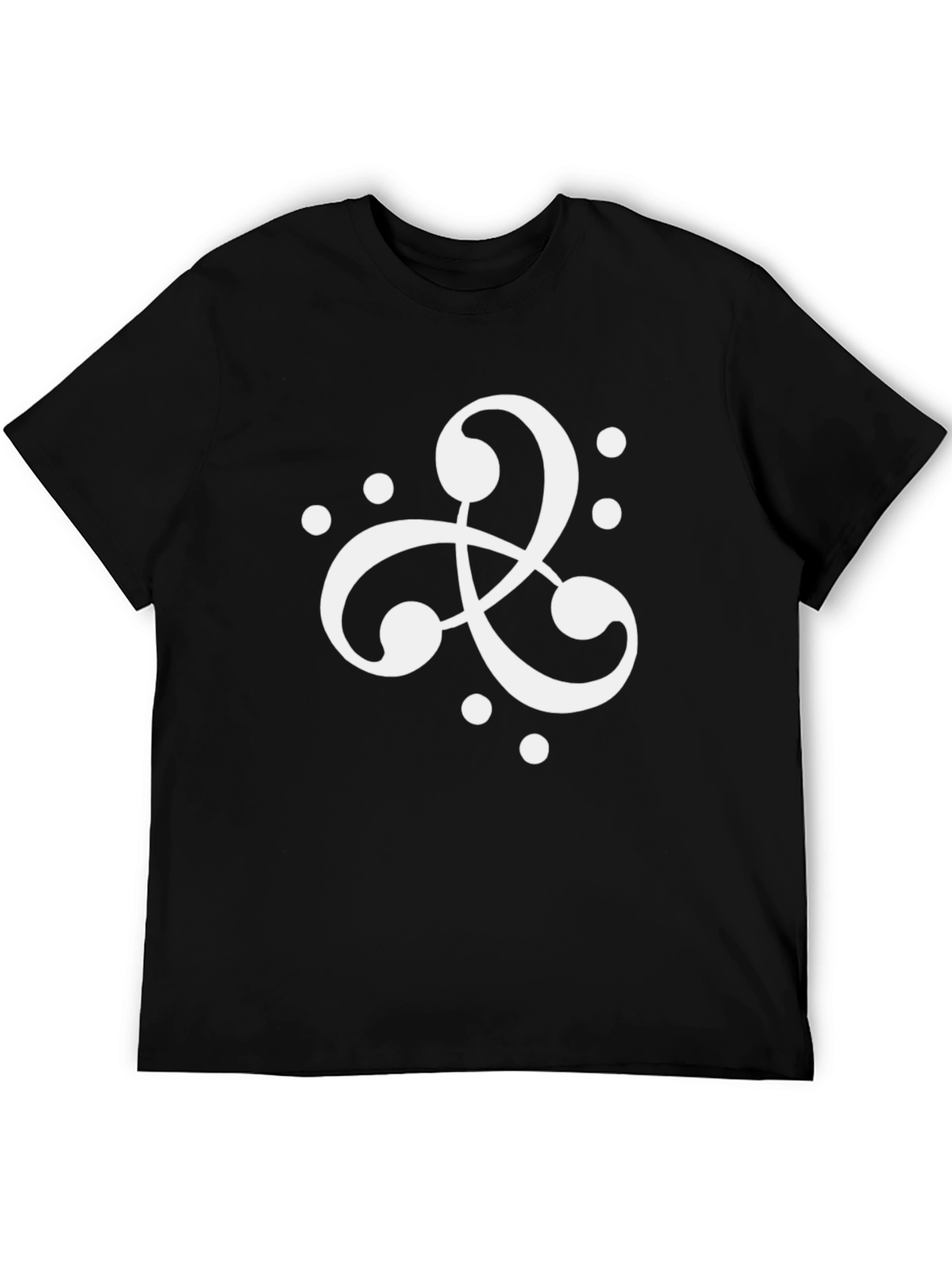Abstract Swirl Graphic Tee - Modern Casual Top