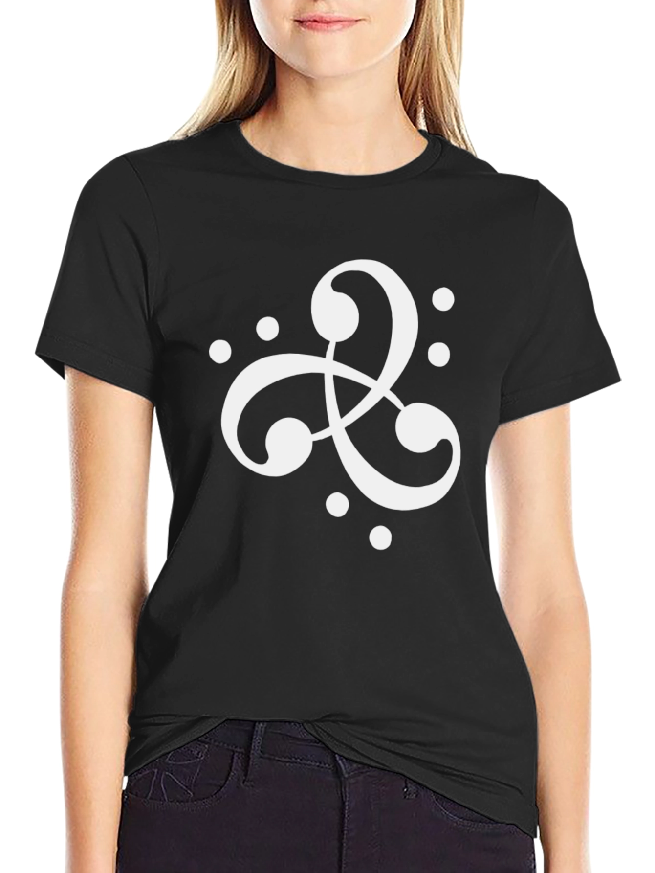 Abstract Swirl Graphic Tee - Modern Casual Top
