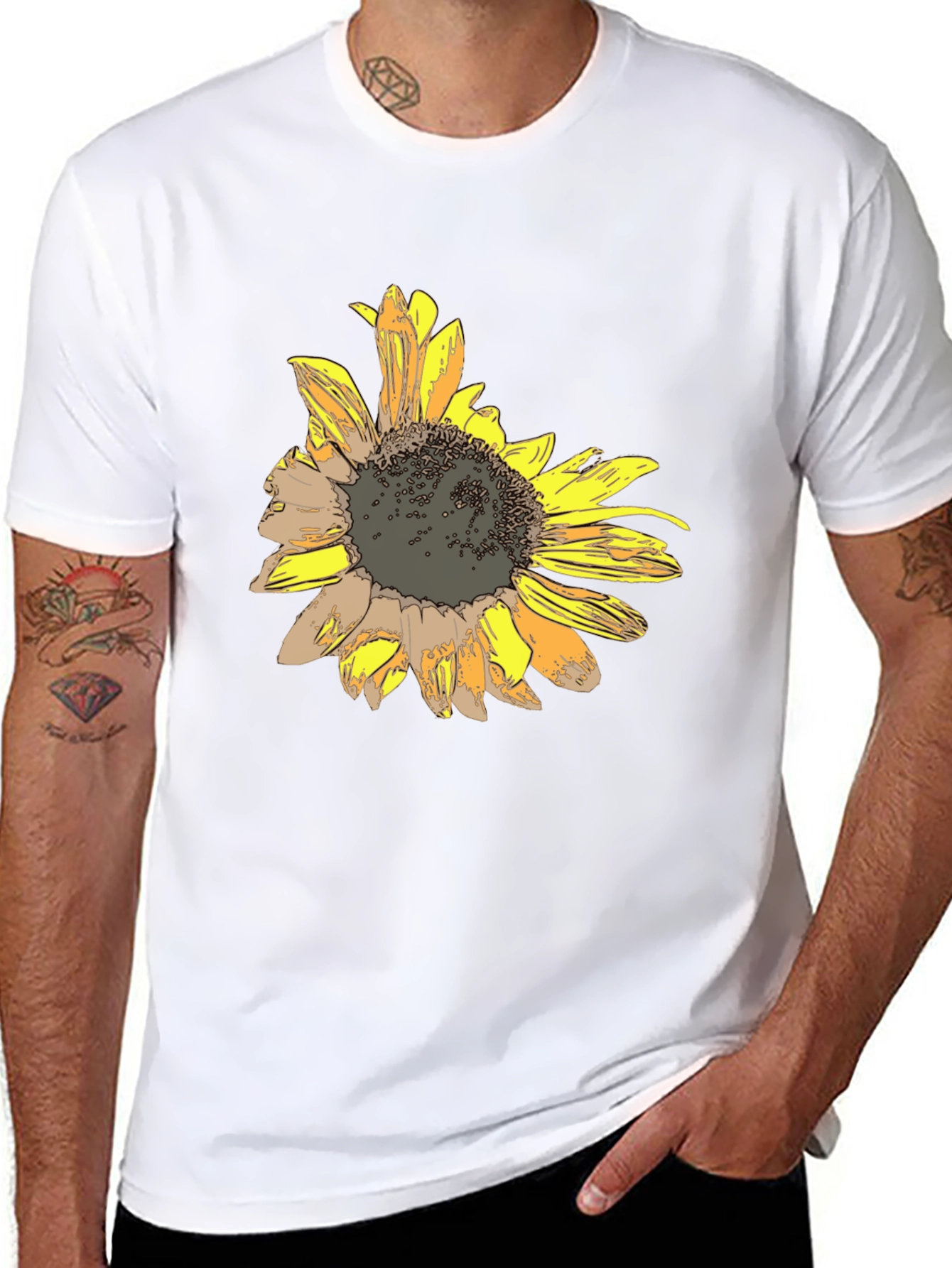 Sunflower Graphic Print T-Shirt