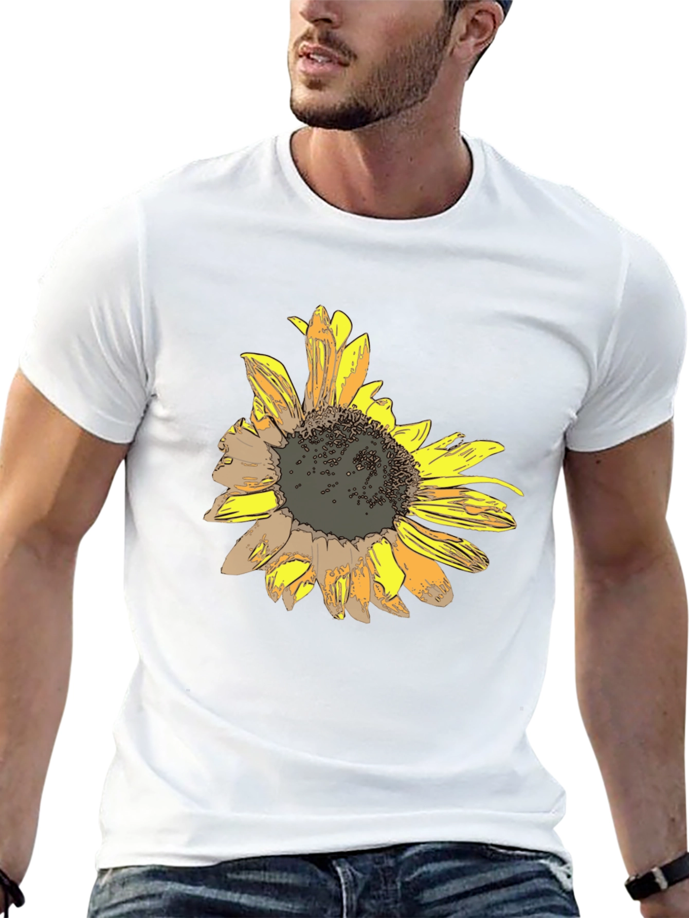 Sunflower Graphic Print T-Shirt