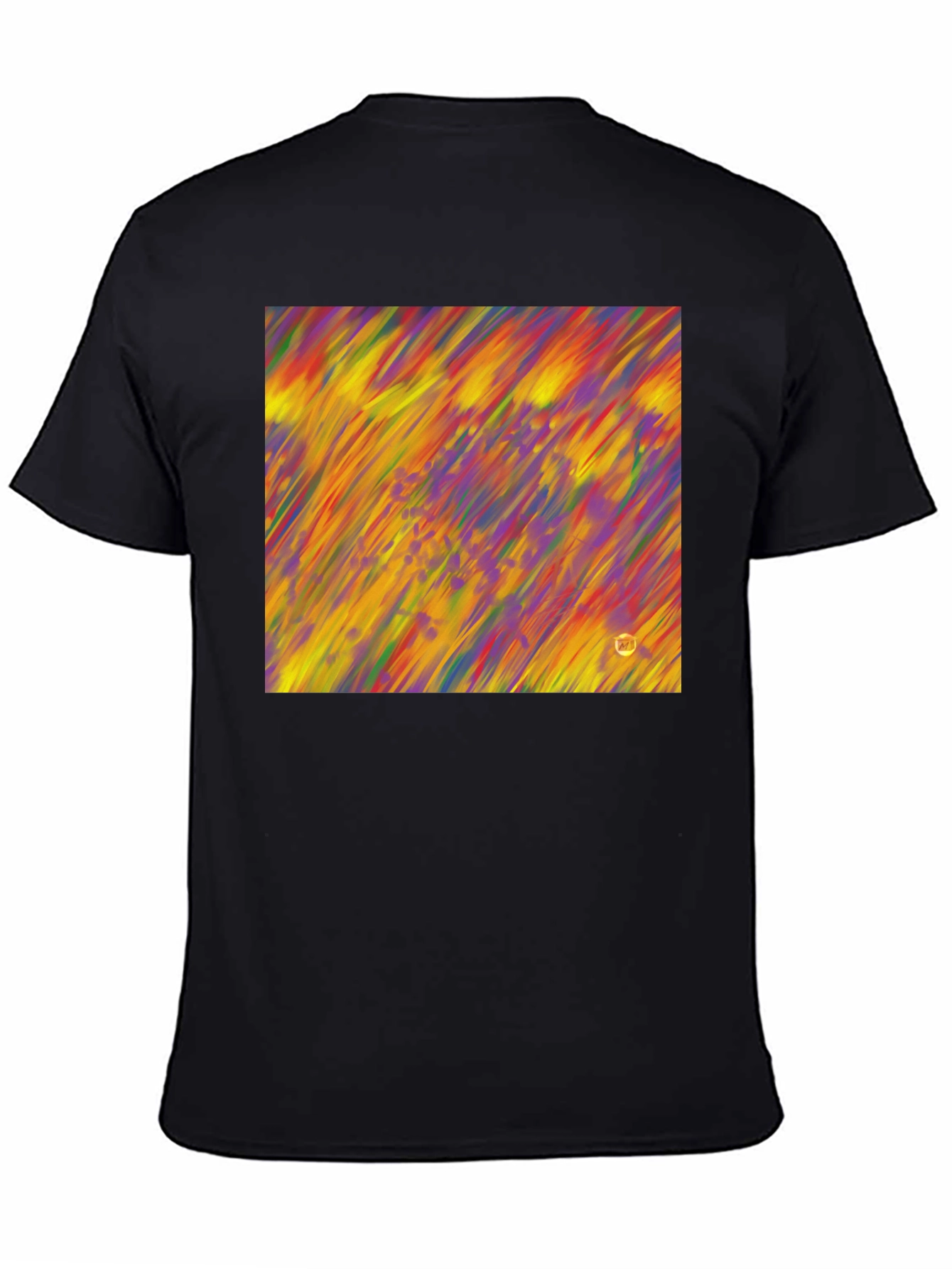 Abstract Art Mens Black T-Shirt