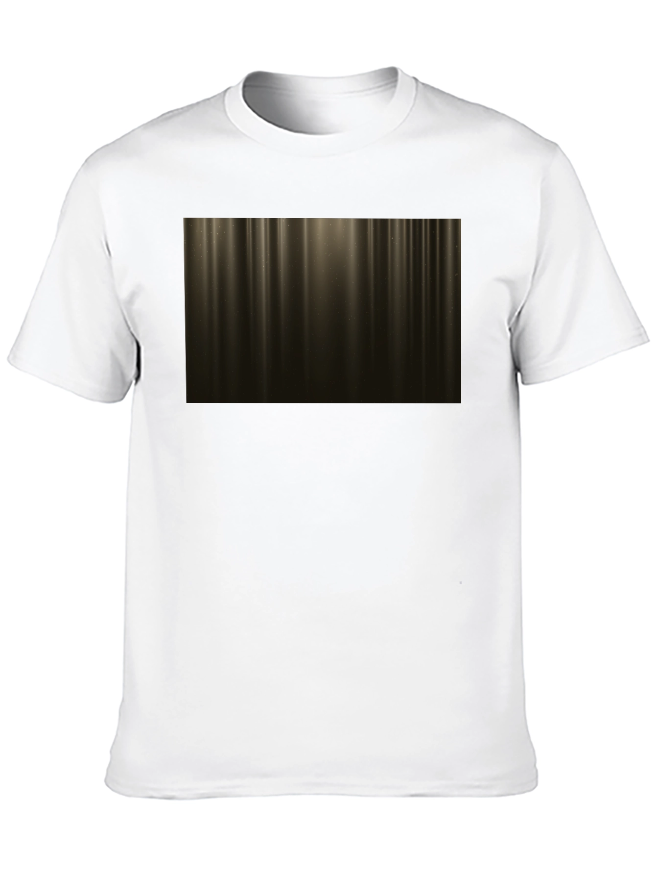 Abstract Golden Light Streak Graphic Tee