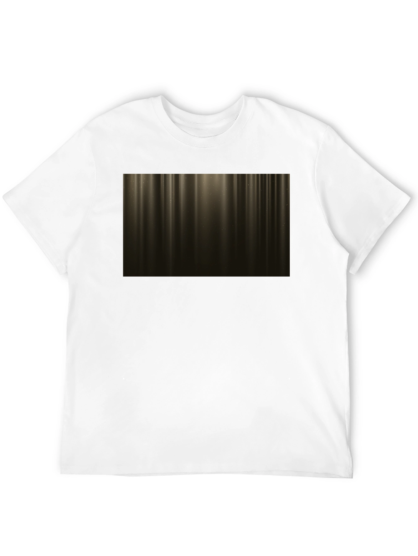 Abstract Golden Light Streak Graphic Tee