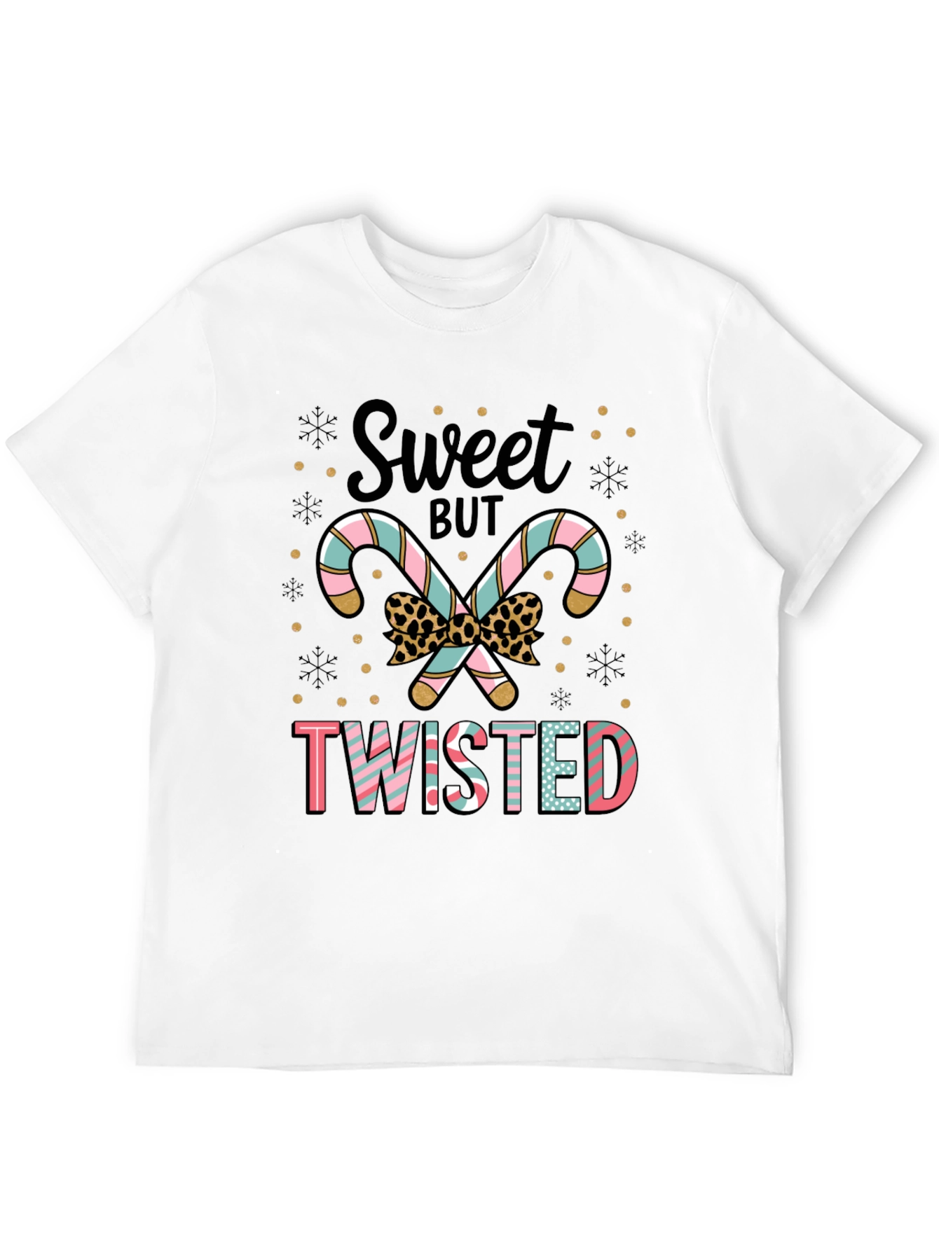 Sweet But Twisted Candy Cane Graphic Tee
