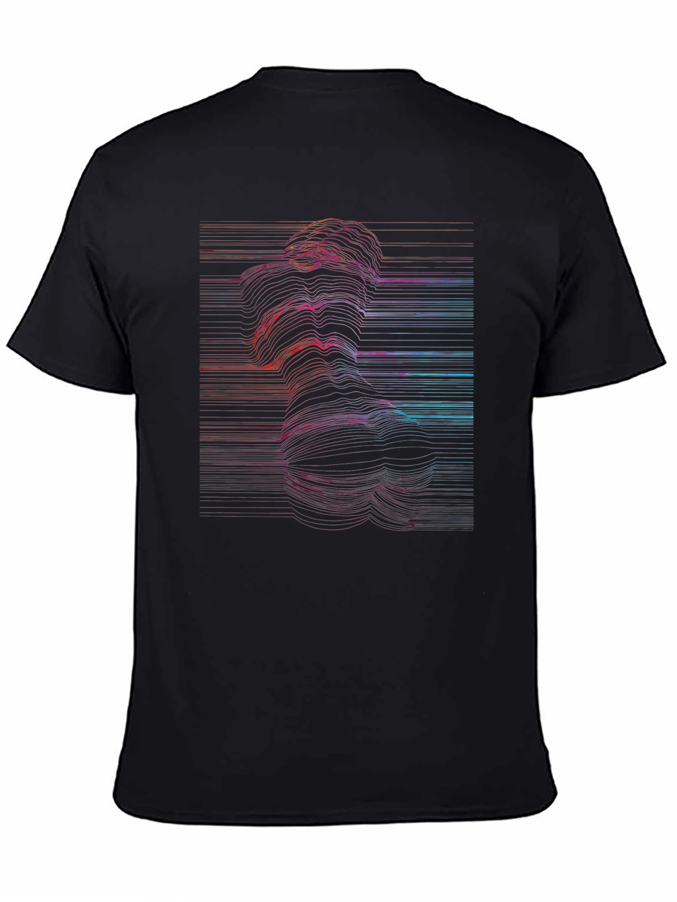 Abstract Line Art Graphic Print T-Shirt