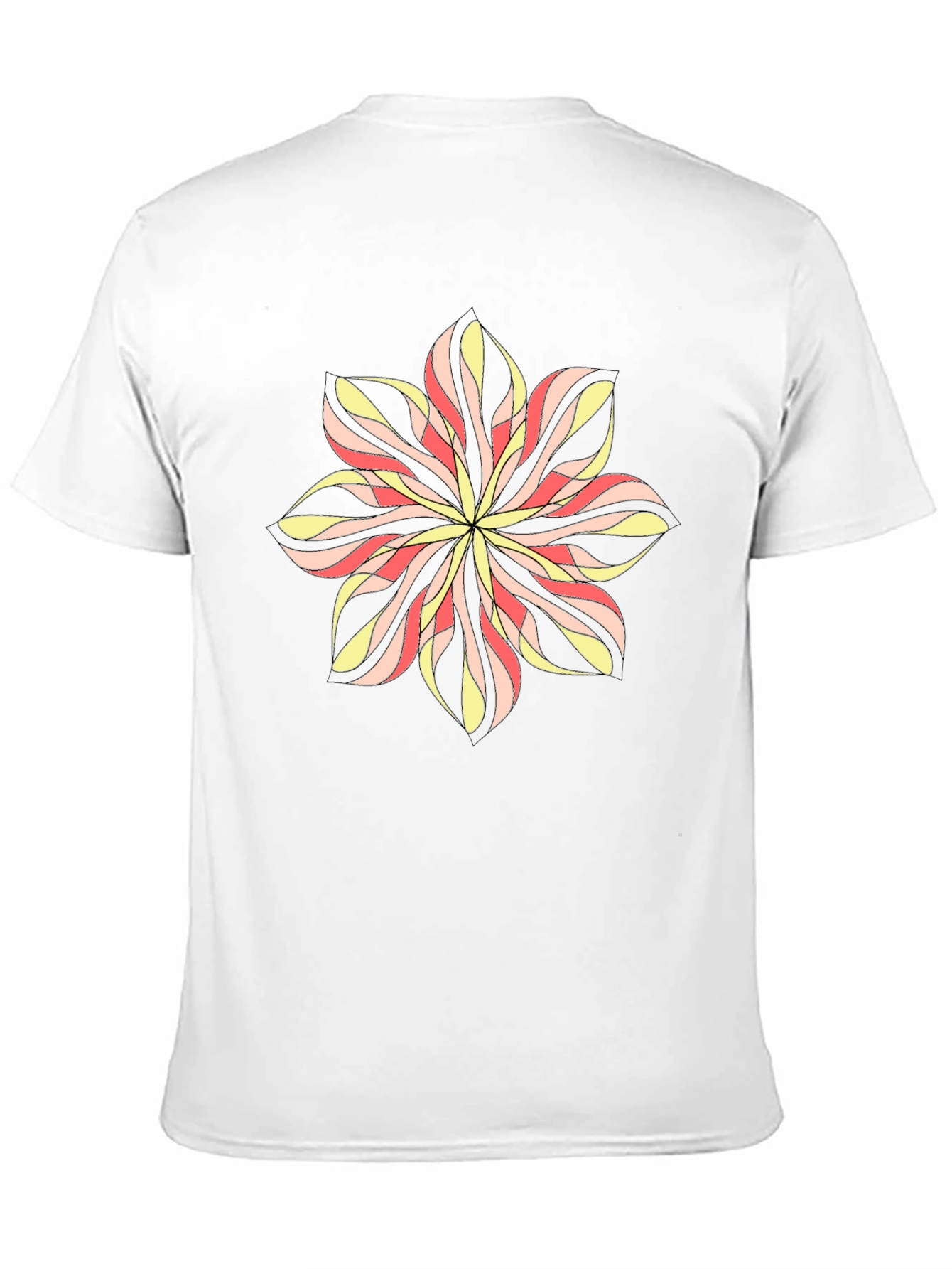 Abstract Flower Graphic Print T-Shirt