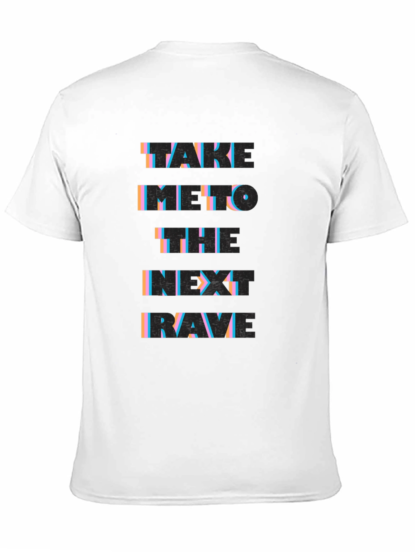 Take Me To The Next Rave Black Graphic T-Shirt