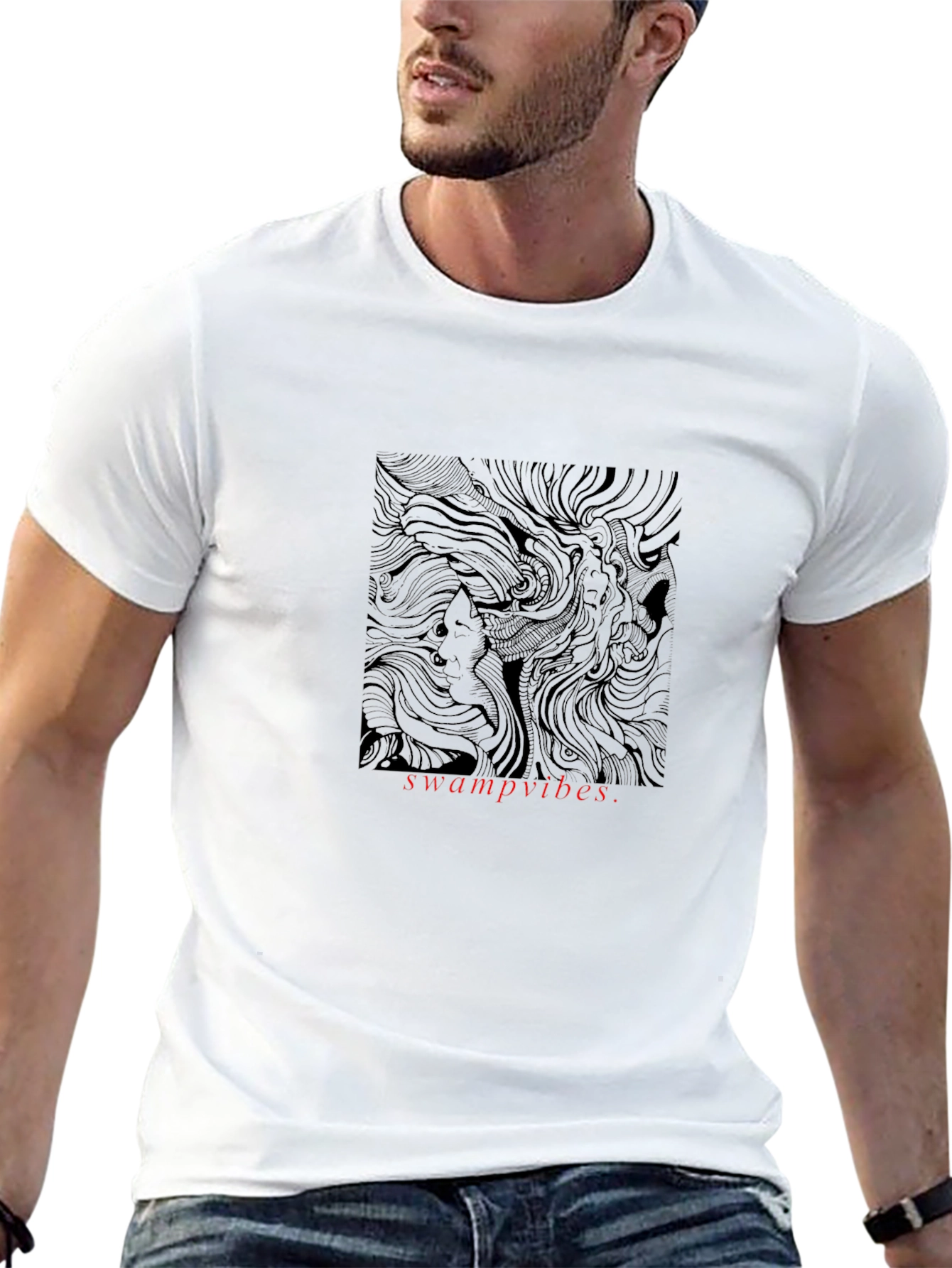 Swamp Vibes Graphic Tee - Black Unisex T-Shirt