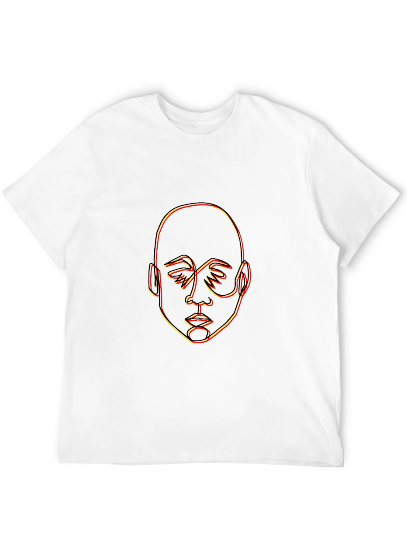Abstract Face Outline Graphic Tee