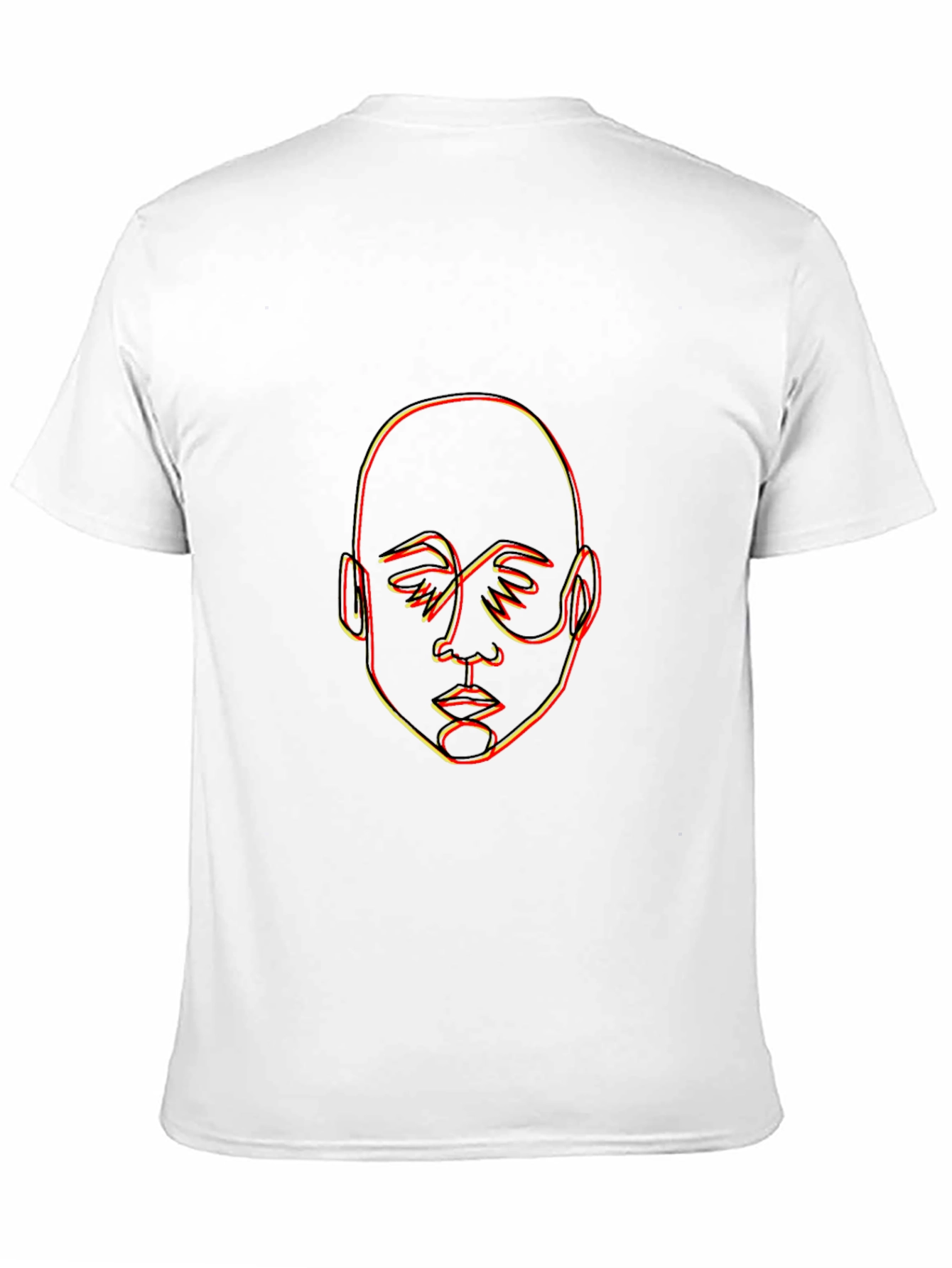 Abstract Face Outline Graphic Tee