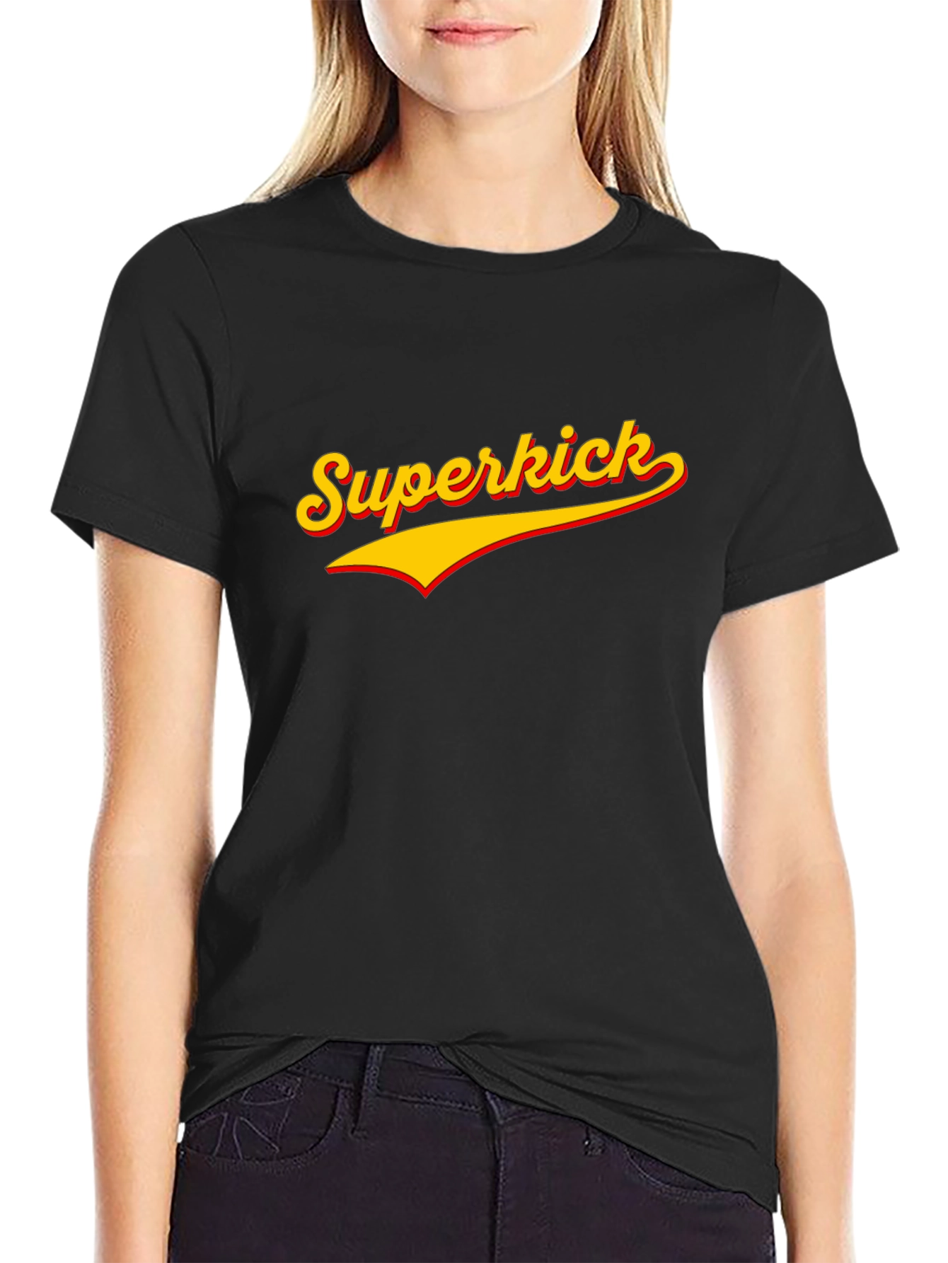 Superkick Black Graphic Tee