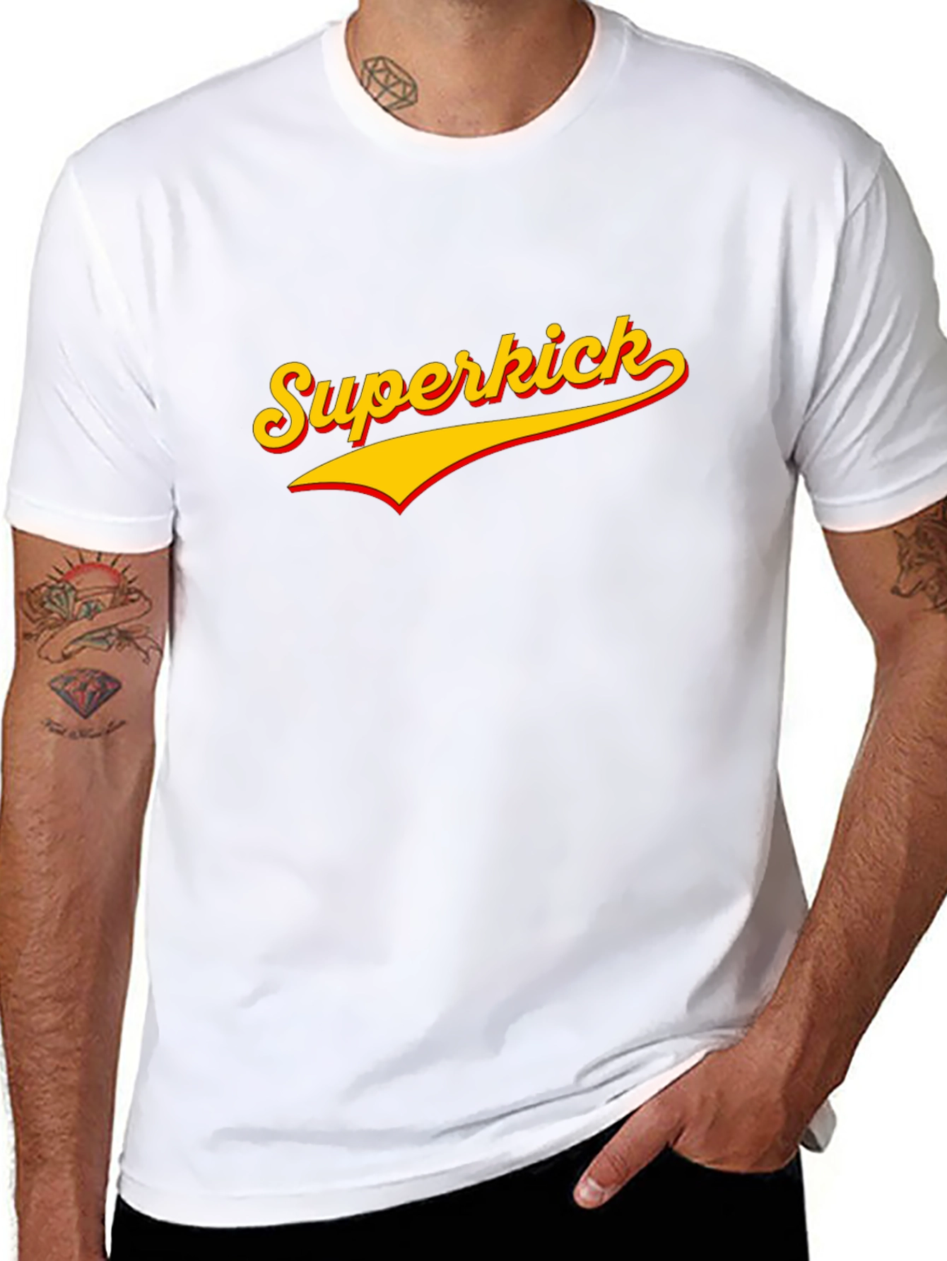 Superkick Black Graphic Tee