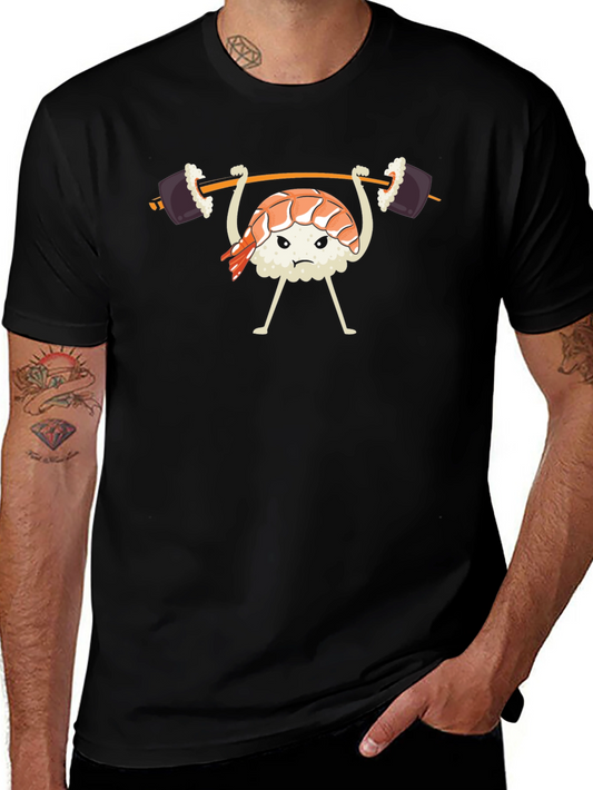 Sushi Weightlifter Graphic T-Shirt