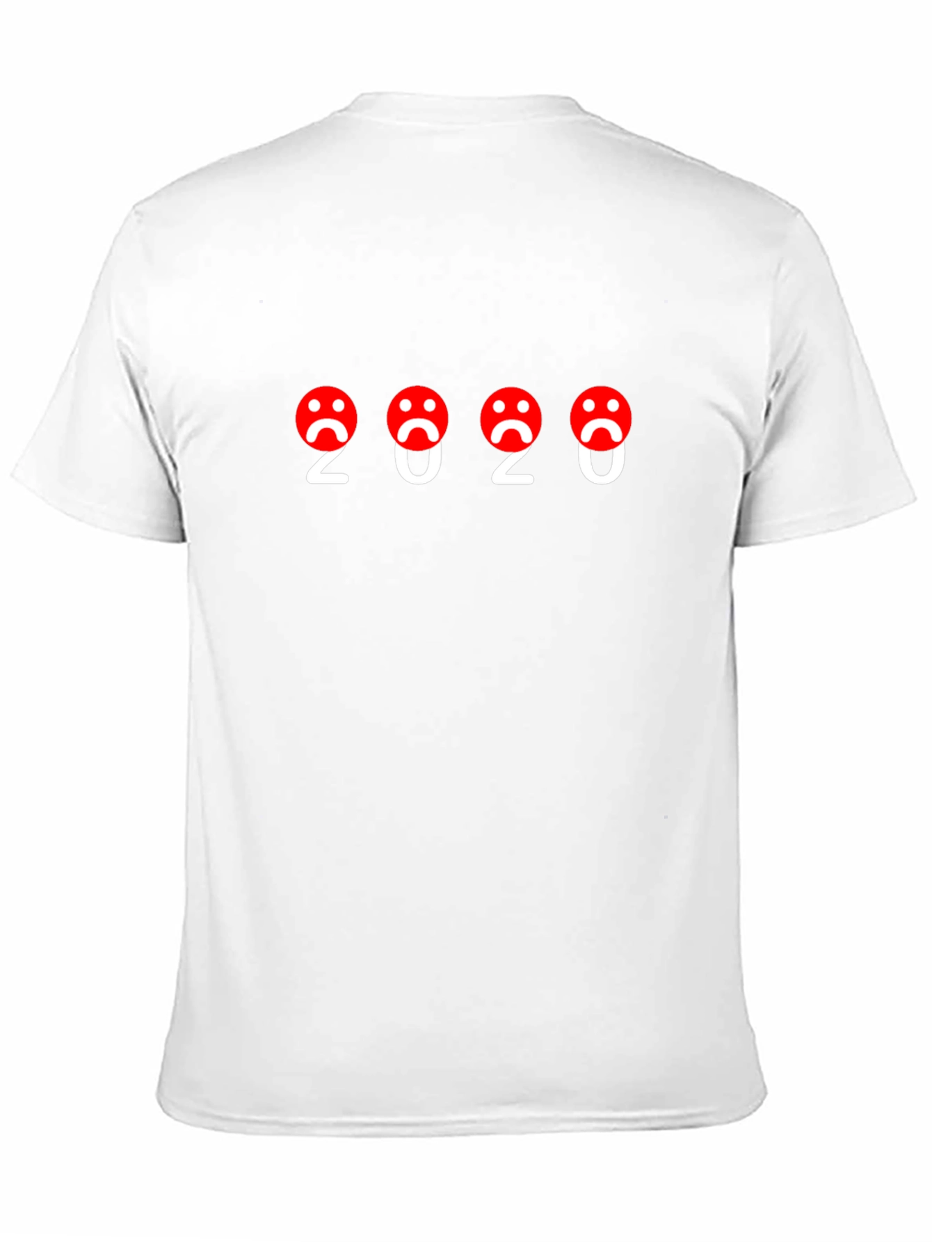 2020 Sad Face T-Shirt - Black Graphic Tee