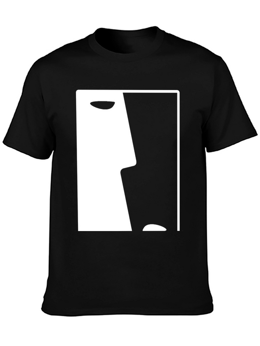 Abstract Face Graphic Tee - Modern Art T-Shirt