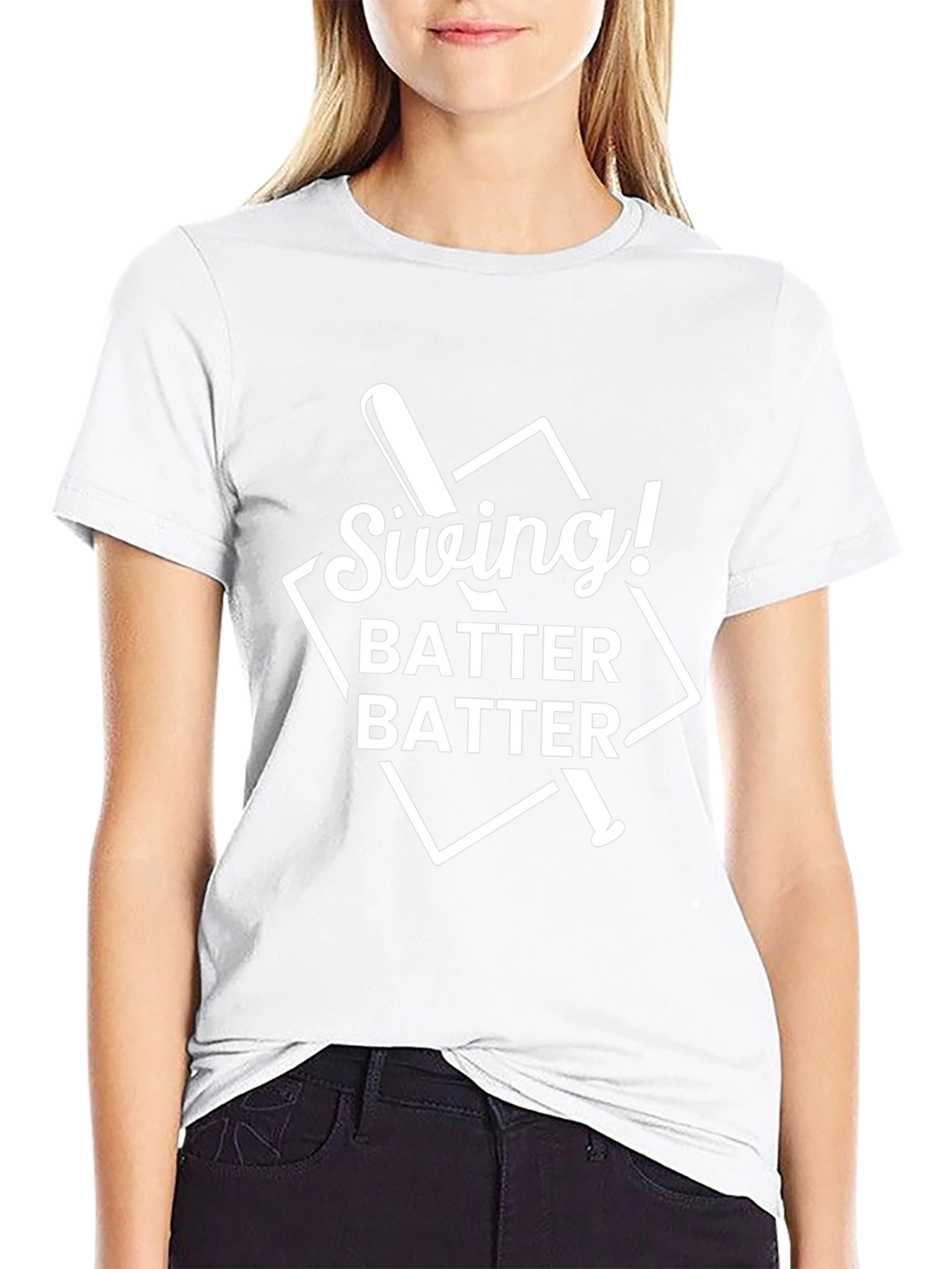 Swing Batter Batter Baseball Graphic Tee