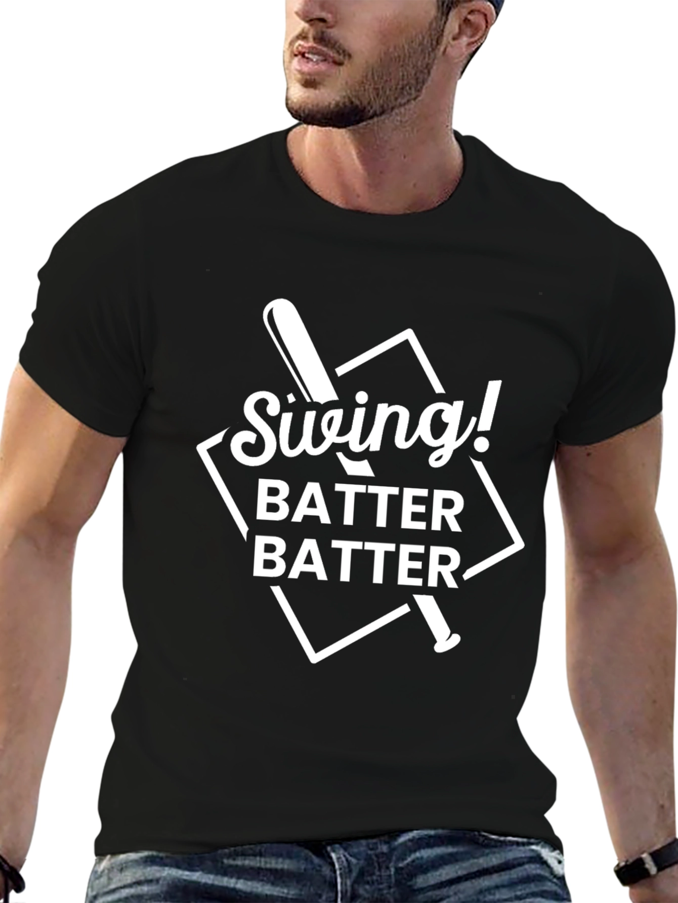 Swing Batter Batter Baseball Graphic Tee