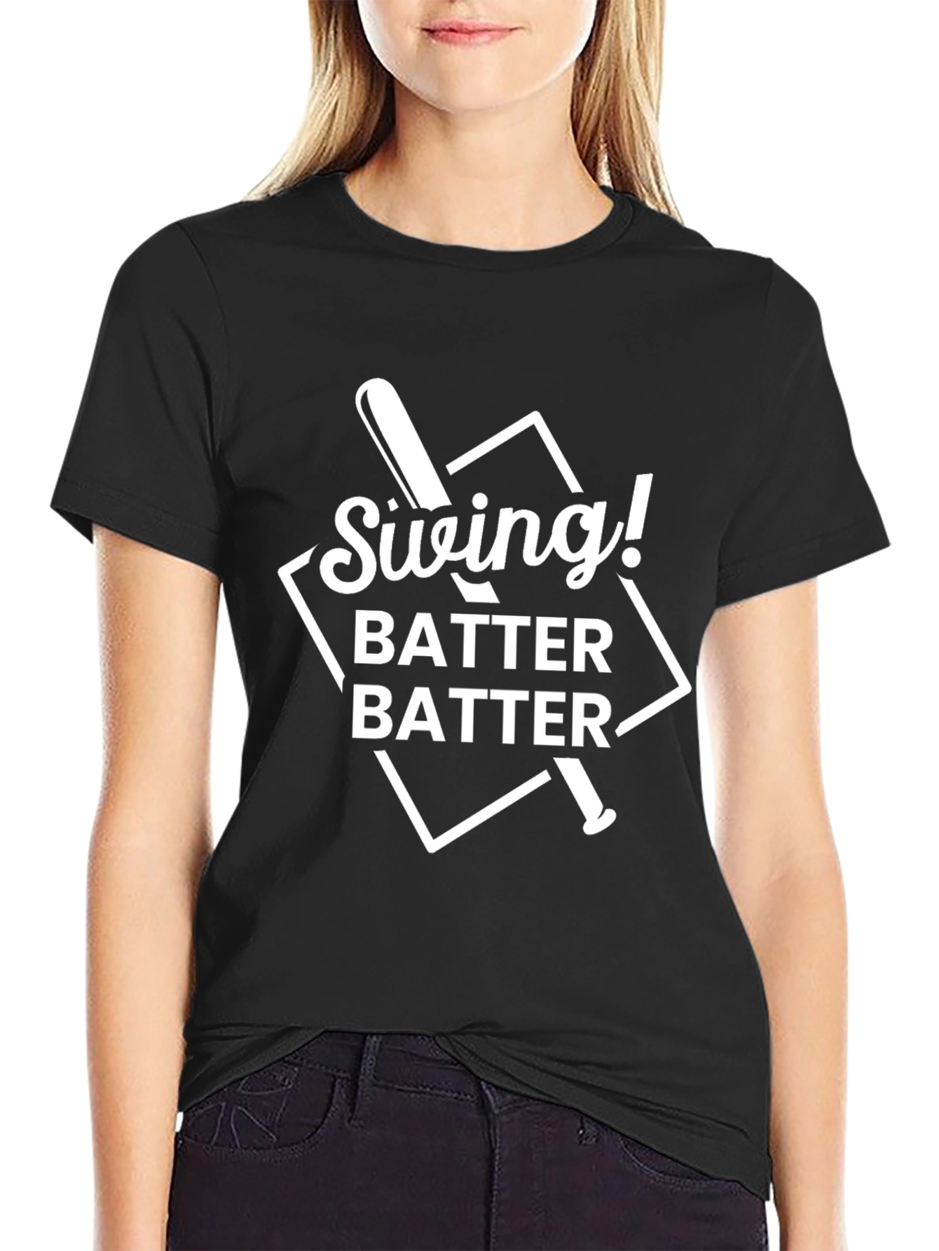 Swing Batter Batter Baseball Graphic Tee