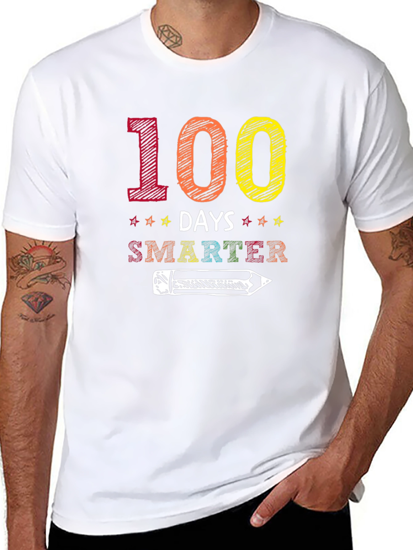 100 Days Smarter Graphic T-Shirt